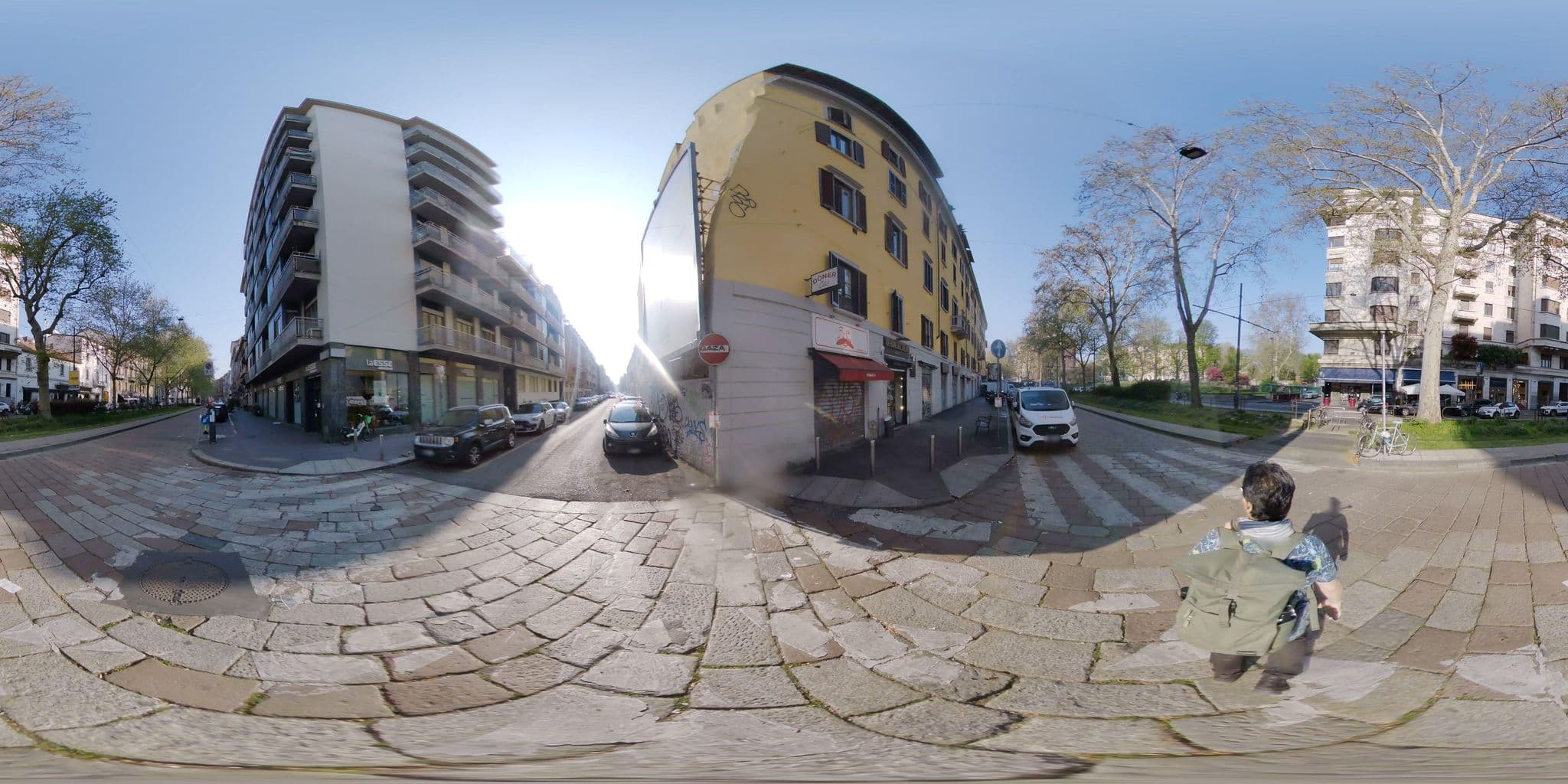 Street view near Santarella Guest House, Milan — © mapconcierge (CC BY-SA · Mapillary)