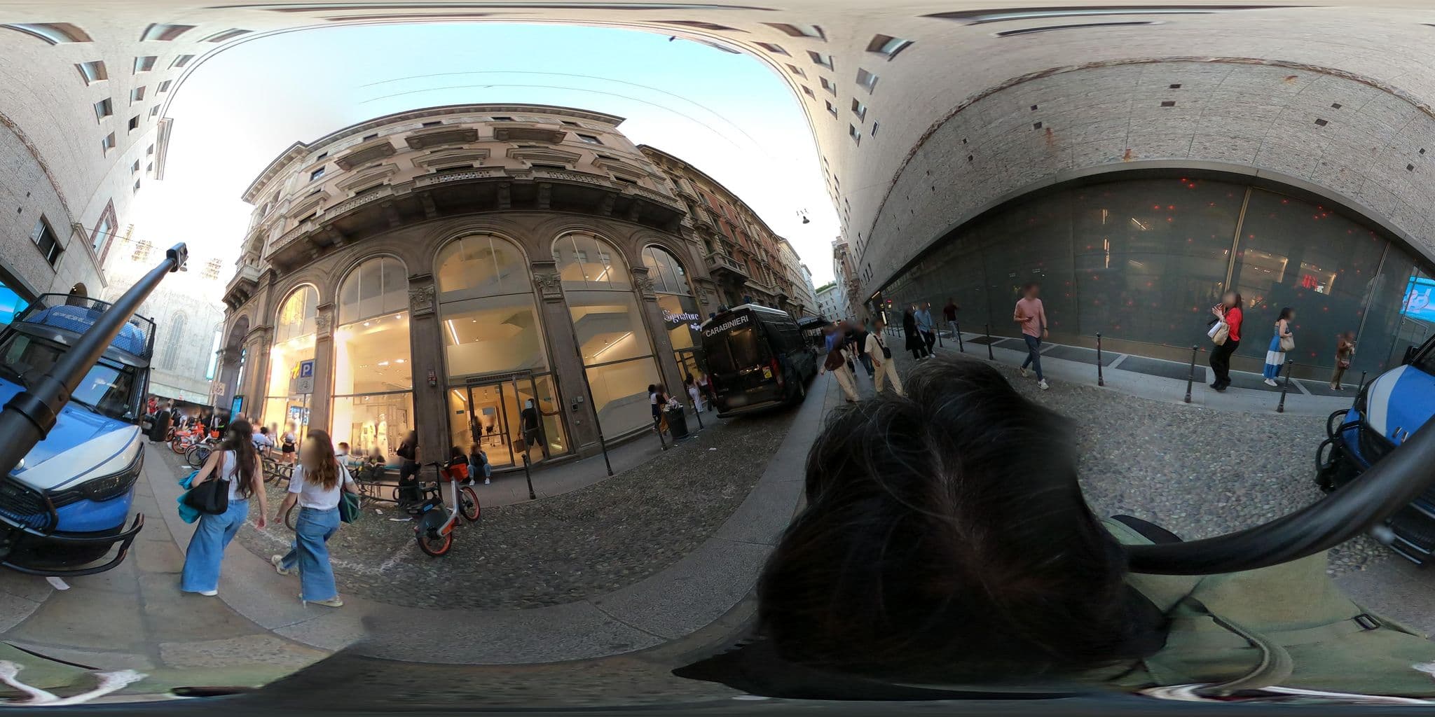 Street view near Grand Hotel Duomo, Milan — © mapconcierge (CC BY-SA · Mapillary)