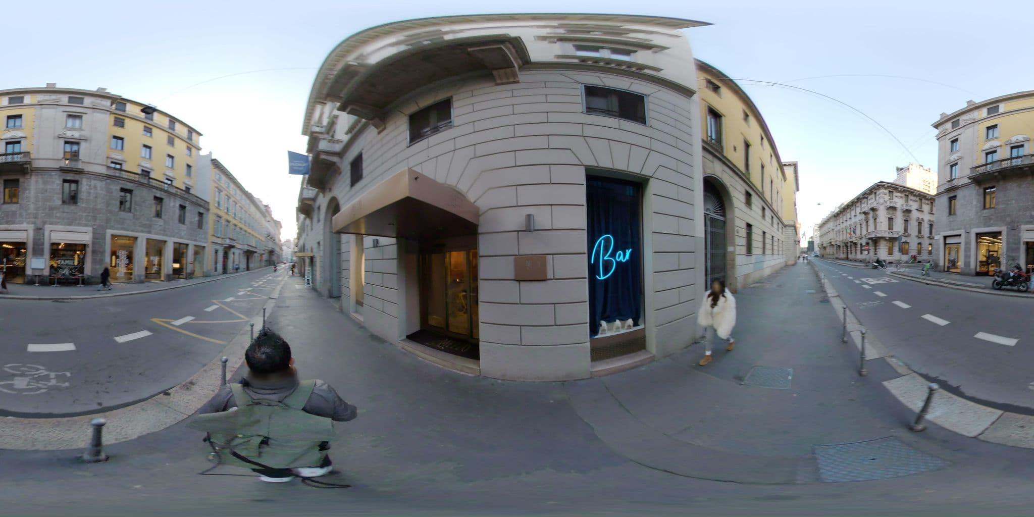 Street view near Hotel Indigo Corso Monforte, Milan — © mapconcierge (CC BY-SA · Mapillary)