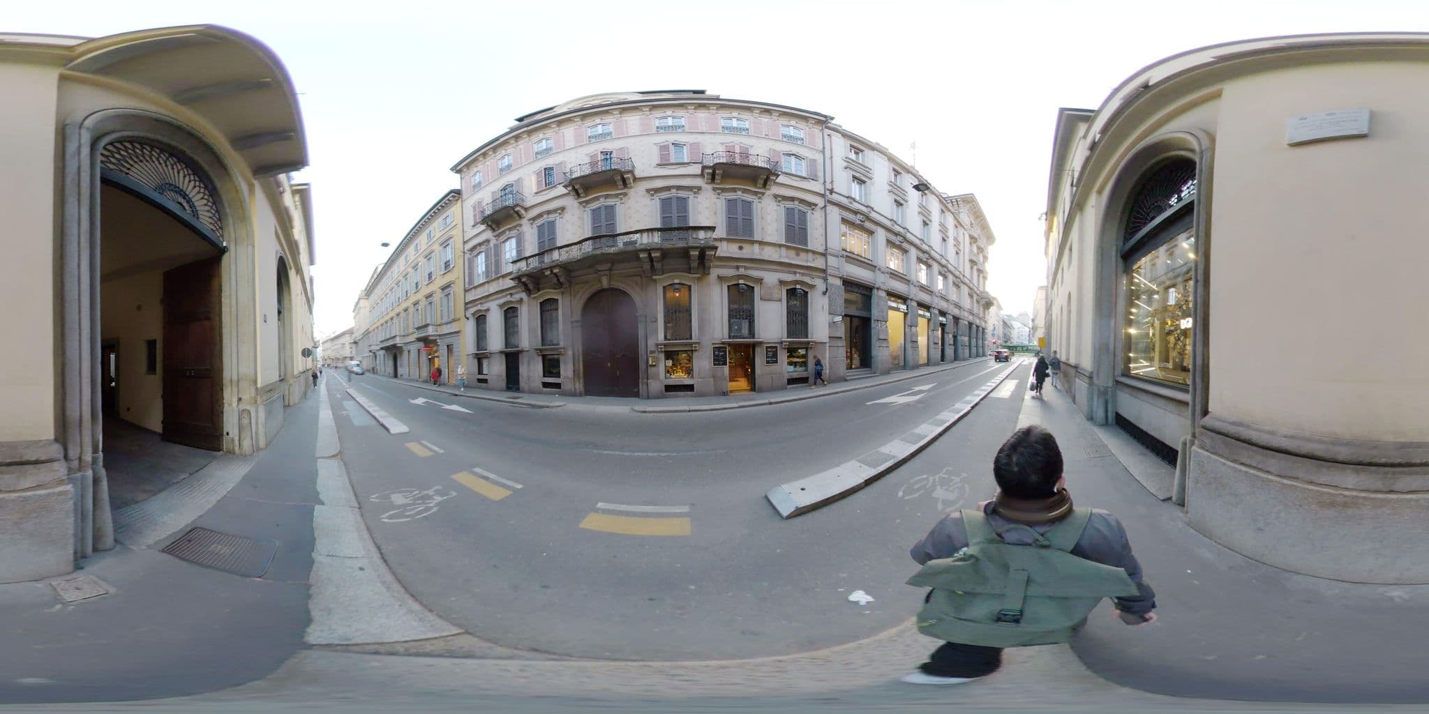 Street view near Heart Milan Apartments Duomo Monforte, Milan — © mapconcierge (CC BY-SA · Mapillary)