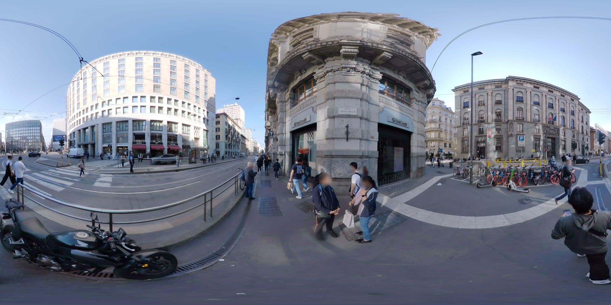 Street view near Aliseo Hotel, Milan — © mapconcierge (CC BY-SA · Mapillary)
