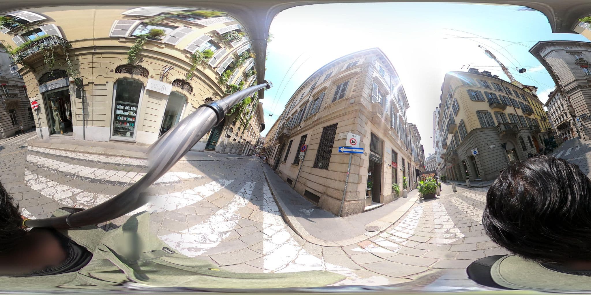 Street view near Hotel Giulio Cesare, Milan — © mapconcierge (CC BY-SA · Mapillary)