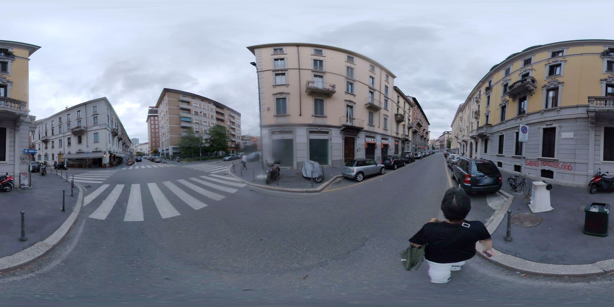 Street view near Alessia's Flat- Porta Romana M3, Milan — © mapconcierge (CC BY-SA · Mapillary)