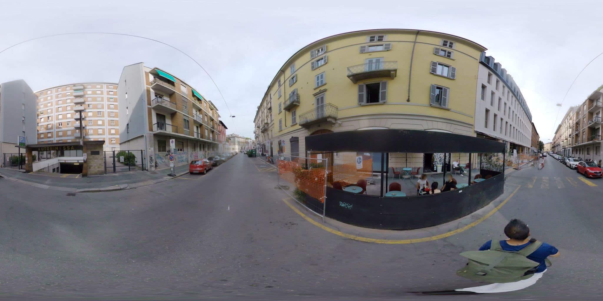 Street view near Melzo 34 Apartments, Brera — © mapconcierge (CC BY-SA · Mapillary)
