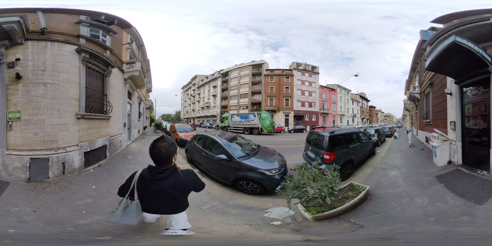Street view near Hotel Sabatino Milan, Brera — © mapconcierge (CC BY-SA · Mapillary)