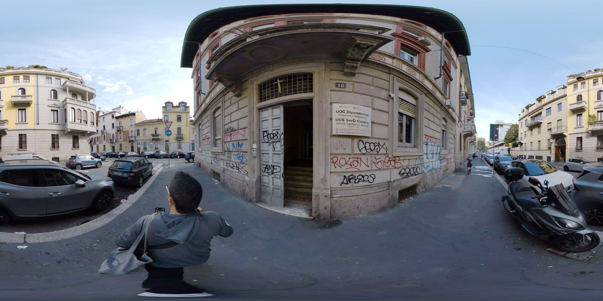 Street view near Koala Hostel, Brera — © mapconcierge (CC BY-SA · Mapillary)