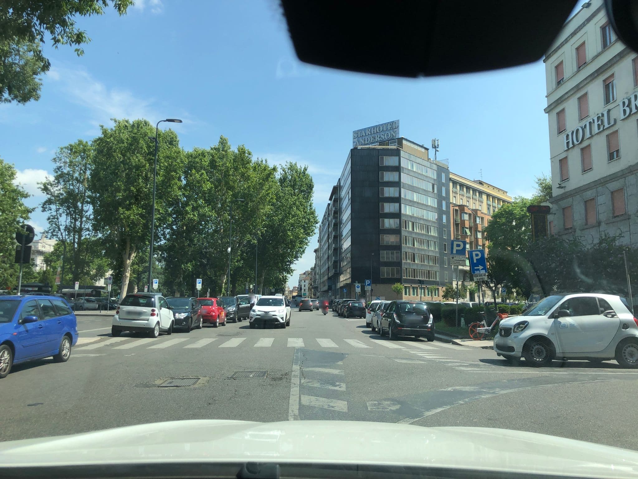 Street view near Hotel Michelangelo, Brera — © adirricor (CC BY-SA · Mapillary)
