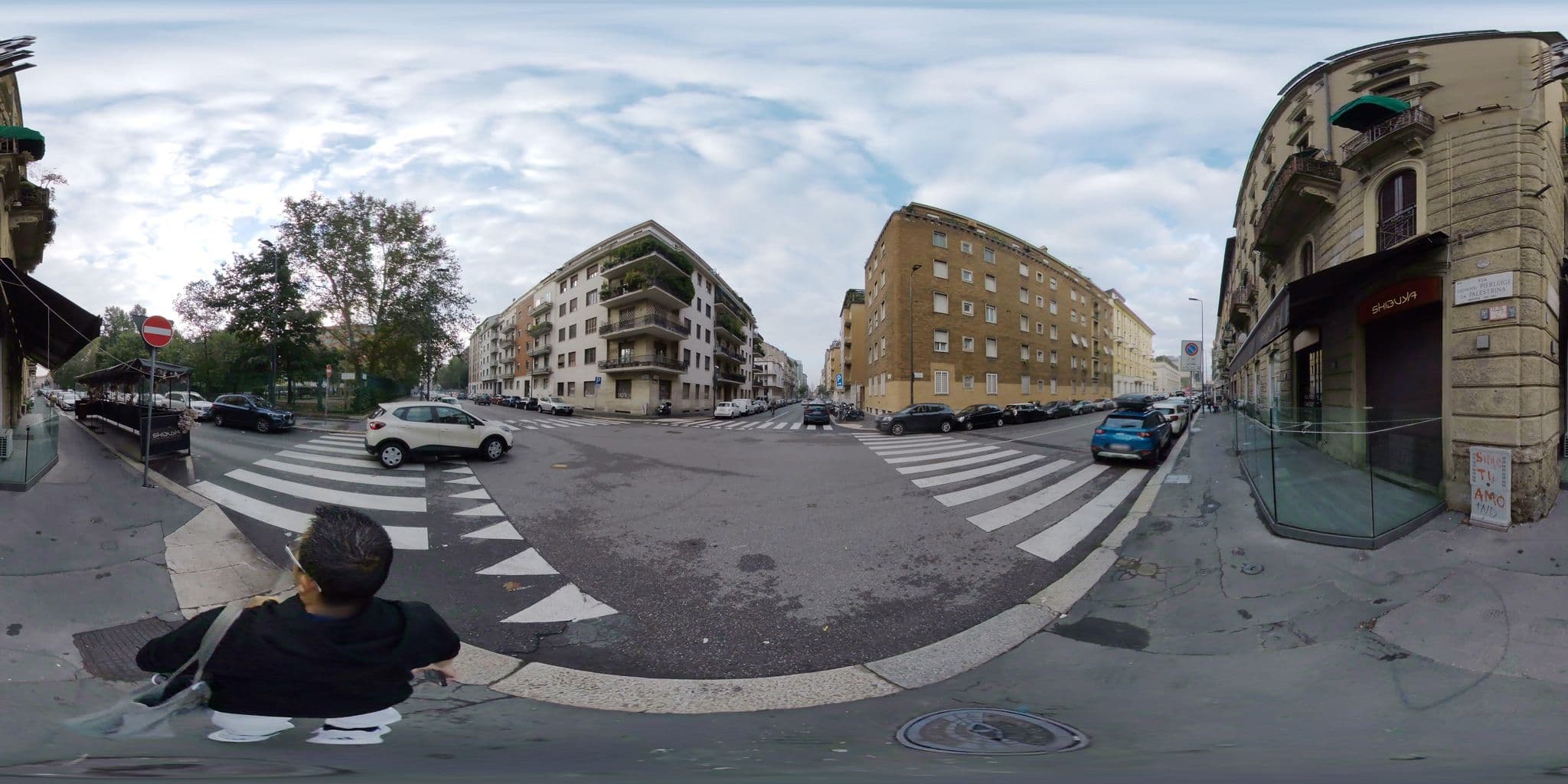 Street view near Virgilio **, Brera — © mapconcierge (CC BY-SA · Mapillary)