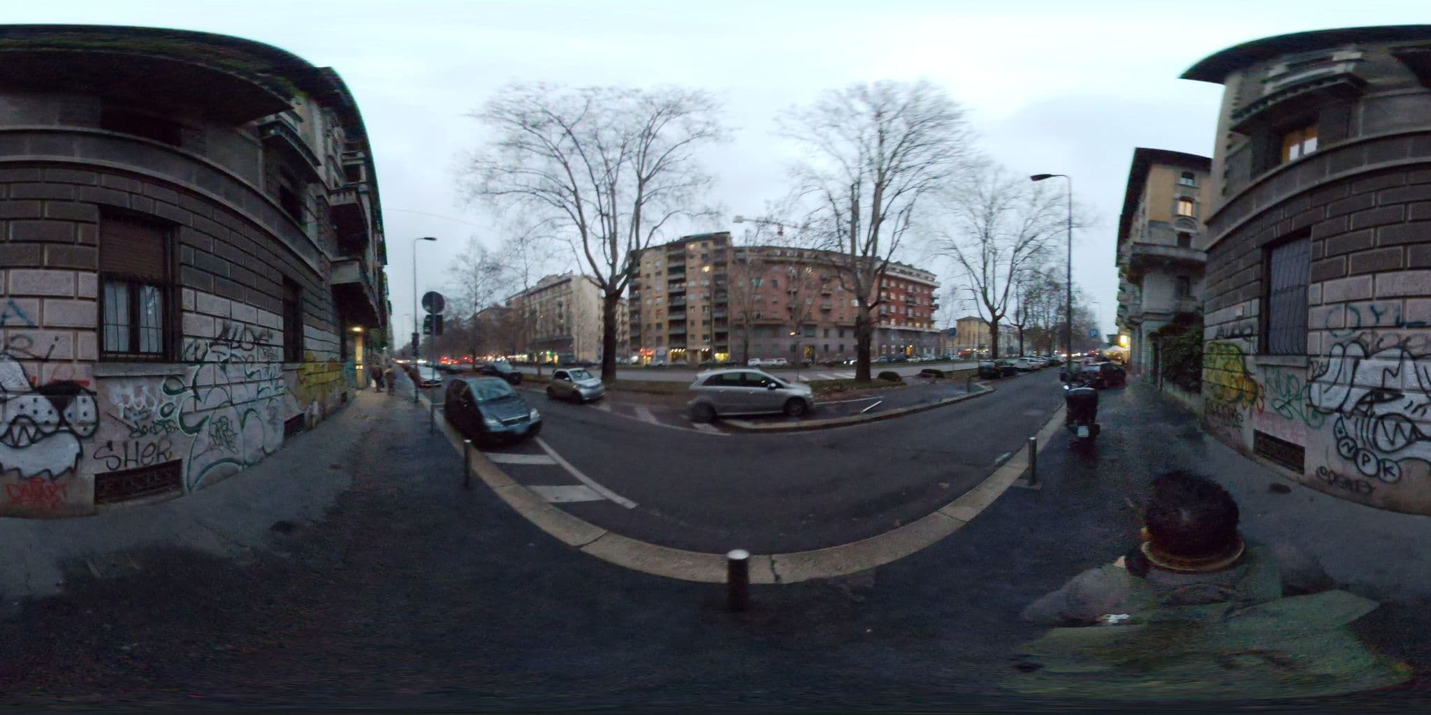 Street view near Adam Hostel, Brera — © mapconcierge (CC BY-SA · Mapillary)
