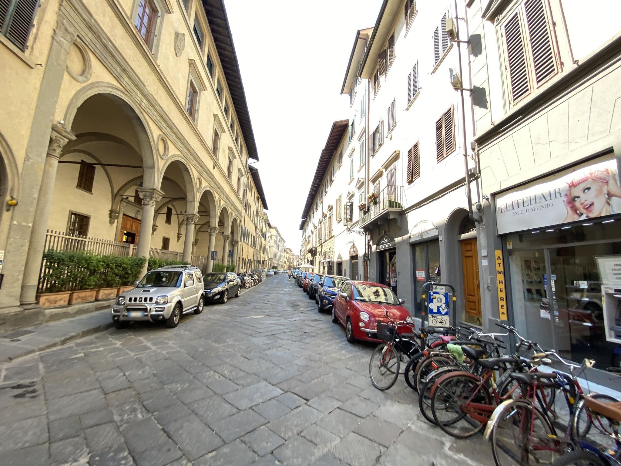 Street view near Hotel Academia House, Florence — © asturksever (CC BY-SA · Mapillary)