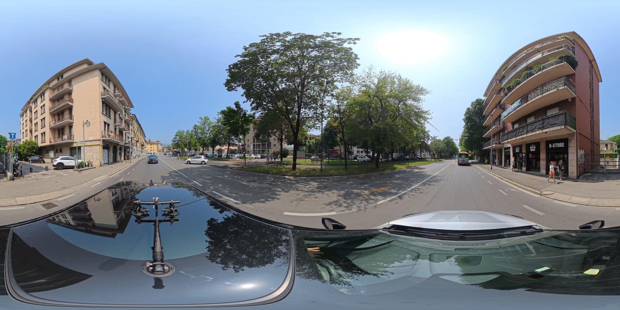 Street view near Bed & Breakfast Il Danubio, Bergamo — © Polinomia (CC BY-SA · Mapillary)