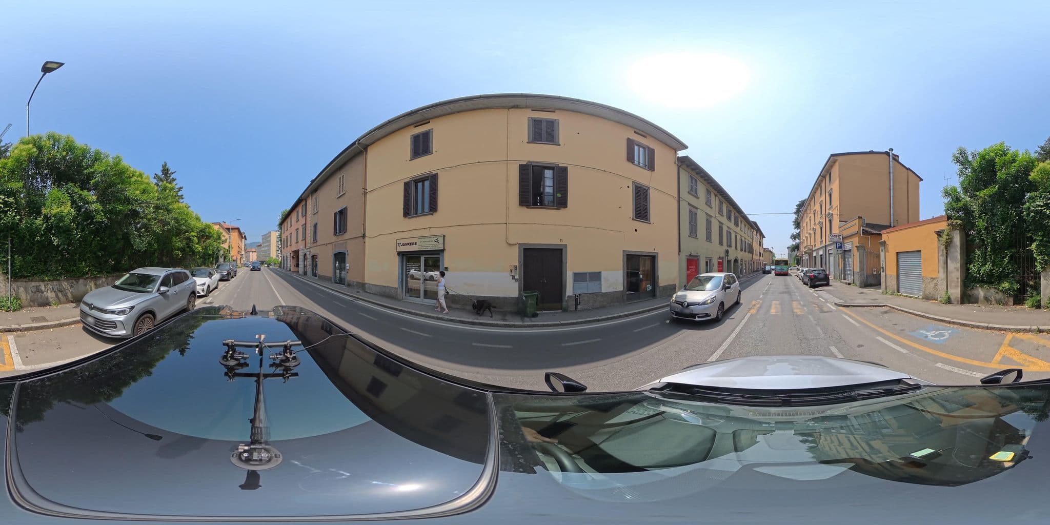 Street view near Loft via Sauro, Bergamo — © Polinomia (CC BY-SA · Mapillary)