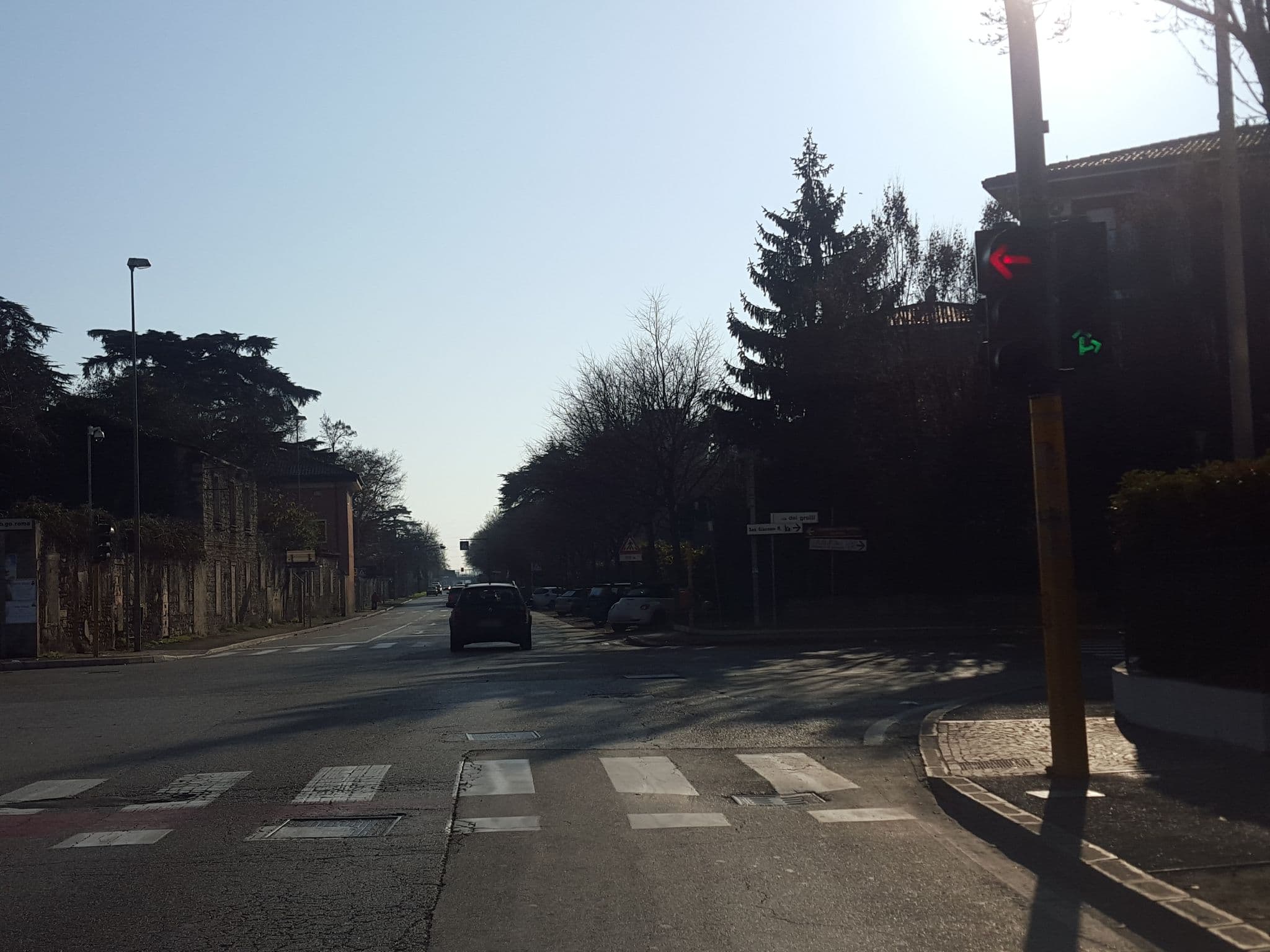 Street view near Mansarda Carolina, Verona — © lucamenini (CC BY-SA · Mapillary)