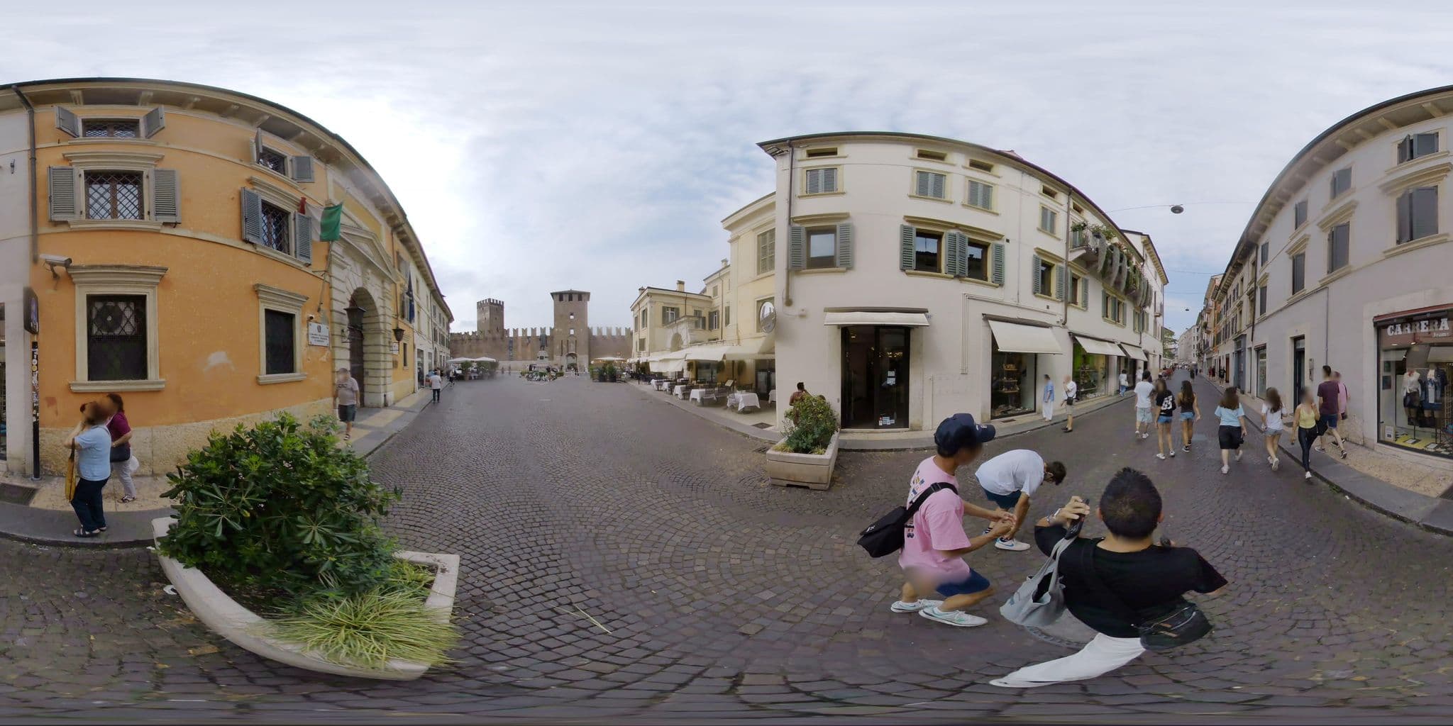 Street view near Alloggio Segreto, Verona — © mapconcierge (CC BY-SA · Mapillary)