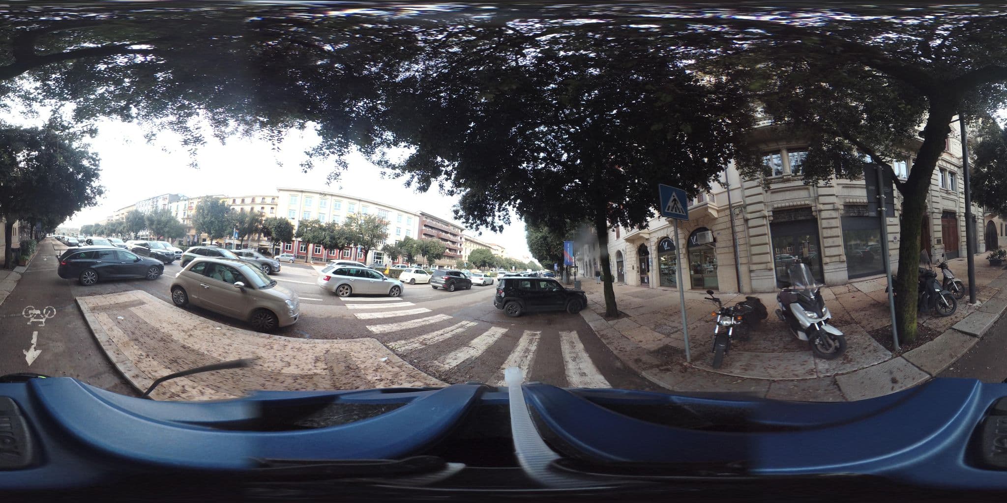 Street view near Garden Apartment, Verona — © giubar (CC BY-SA · Mapillary)