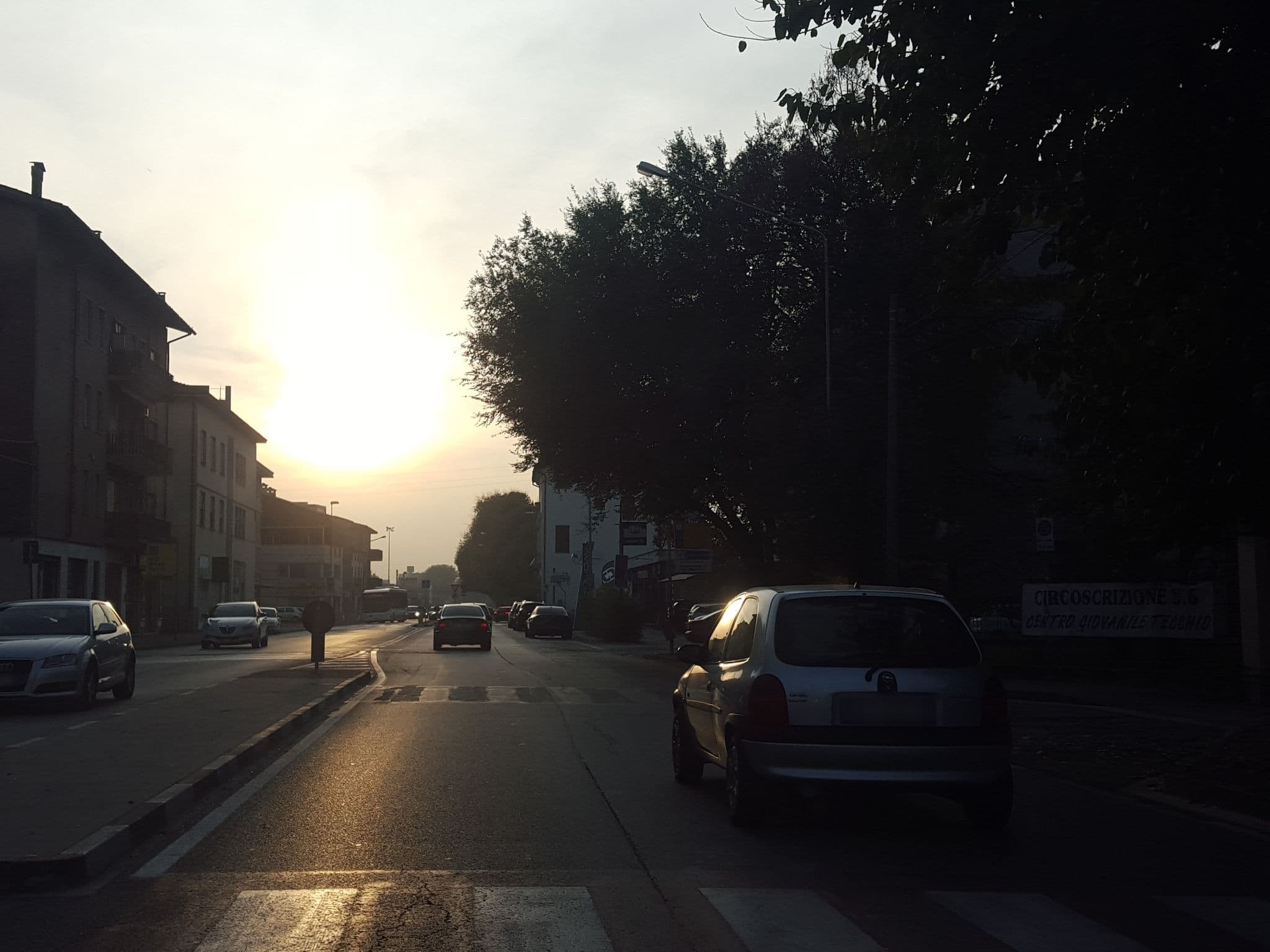 Street view near Jolly Hotel Tiepolo, Vicenza — © lucamenini (CC BY-SA · Mapillary)