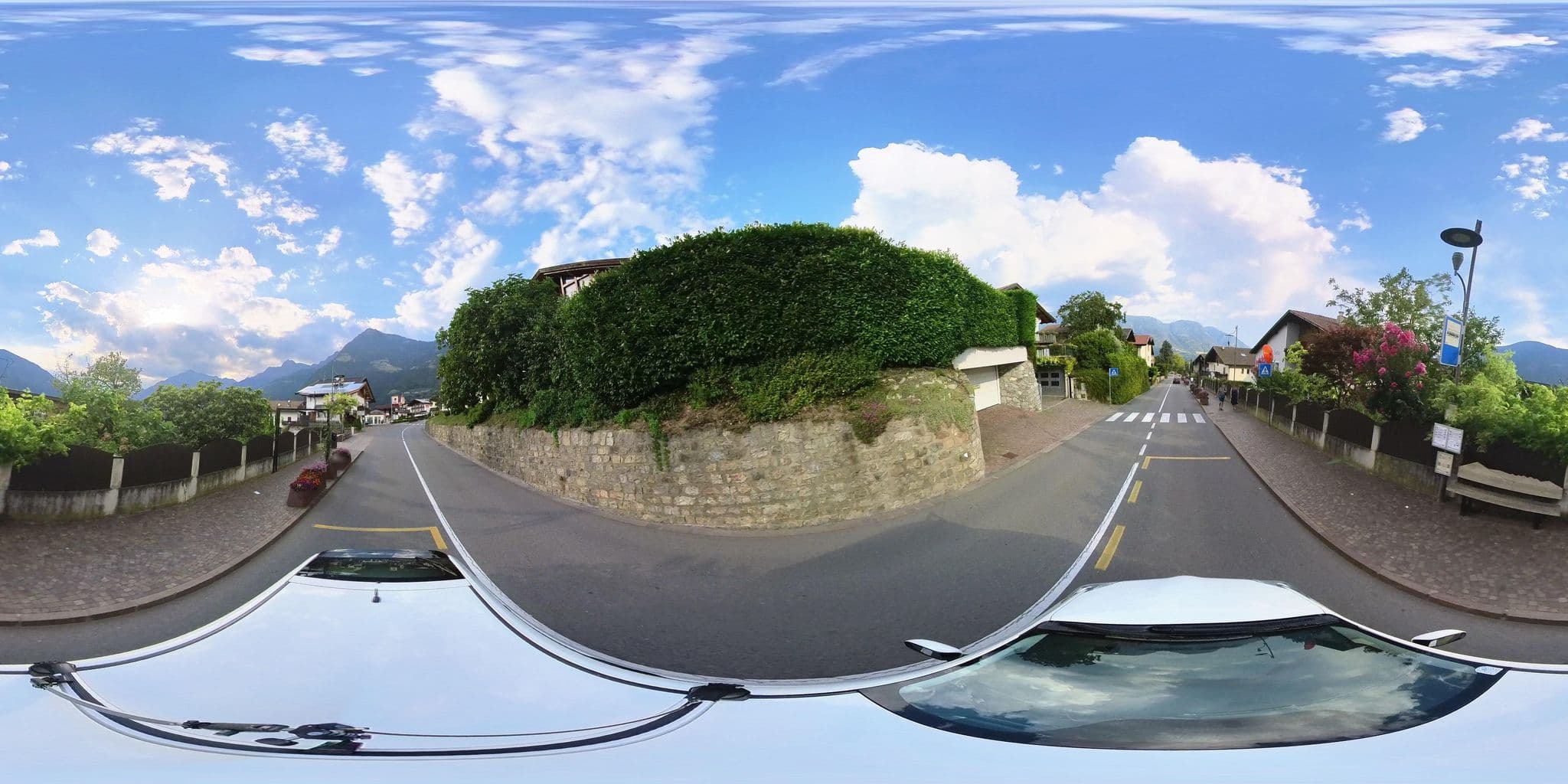 Street view near Pepi's Weinkeller, Tirolo — © osmplus_org (CC BY-SA · Mapillary)