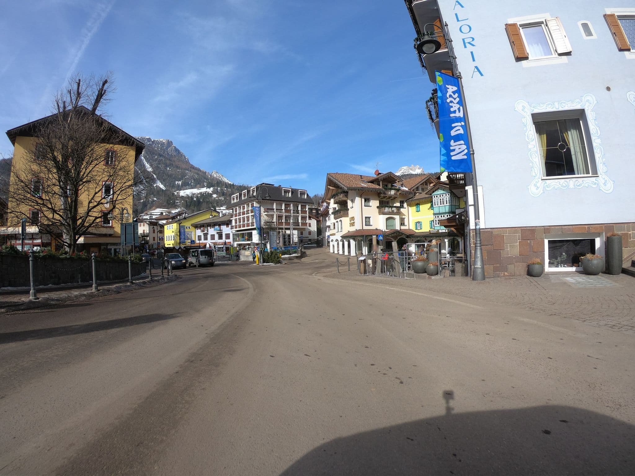 Street view near Attico Faloria, Moena — © chrisbeddow (CC BY-SA · Mapillary)