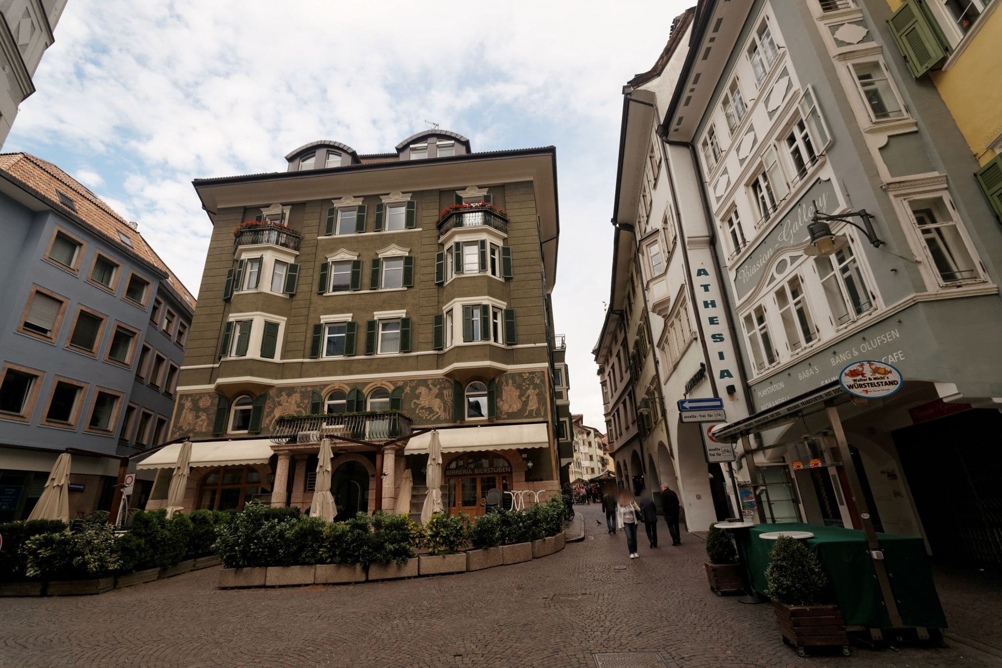 Street view near Arte Apartment, Bolzano — © txllxt (CC BY-SA · Mapillary)