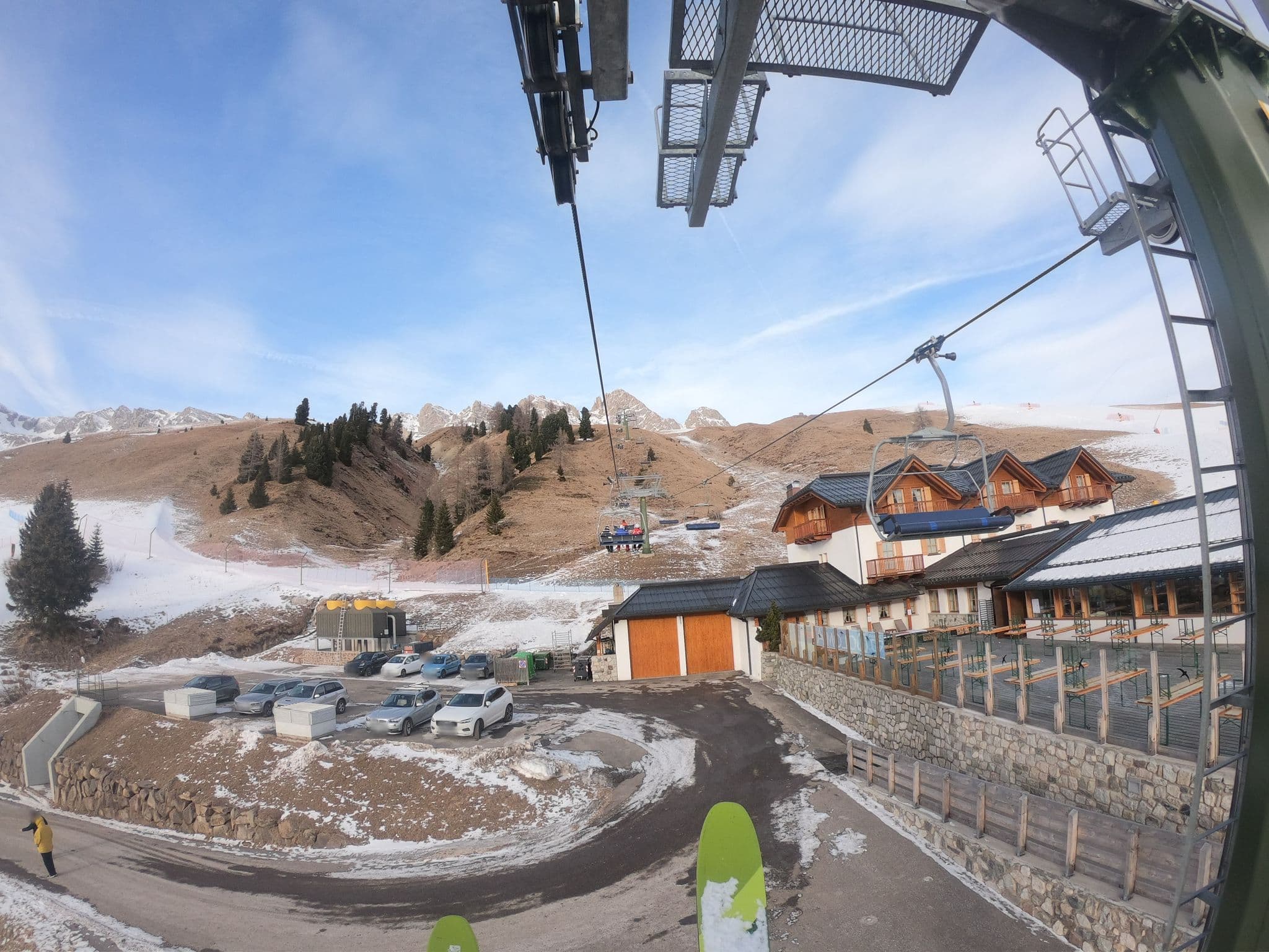 Street view near Rifugio Cima Uomo, Pie' Falcade — © chrisbeddow (CC BY-SA · Mapillary)