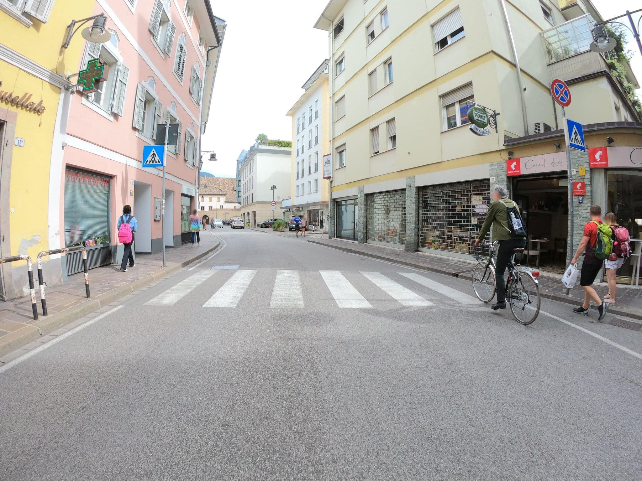 Street view near City Charme Apartments, Bolzano — © joostjakob (CC BY-SA · Mapillary)