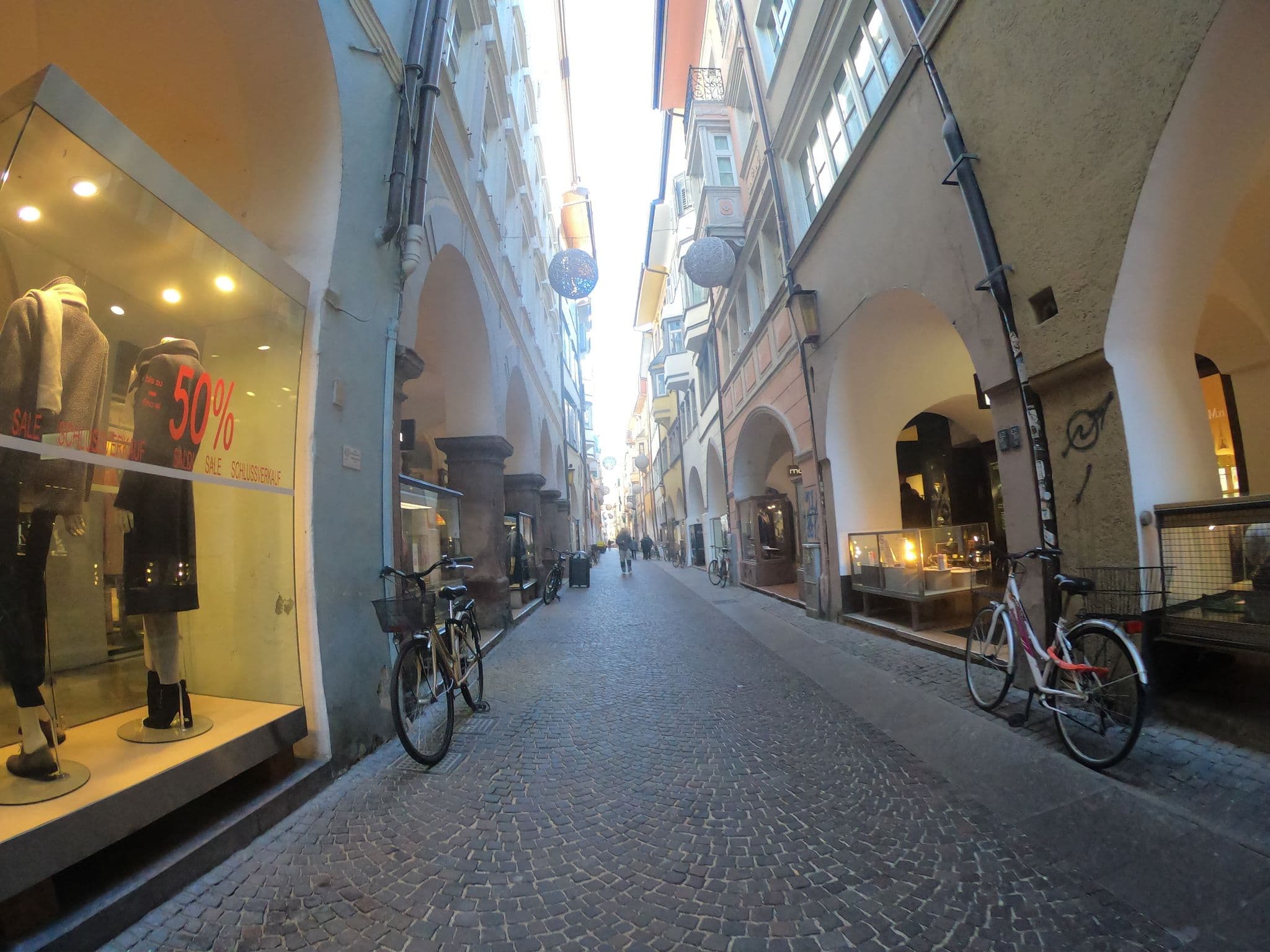 Street view near Laubenhaus, Bolzano — © chrisbeddow (CC BY-SA · Mapillary)