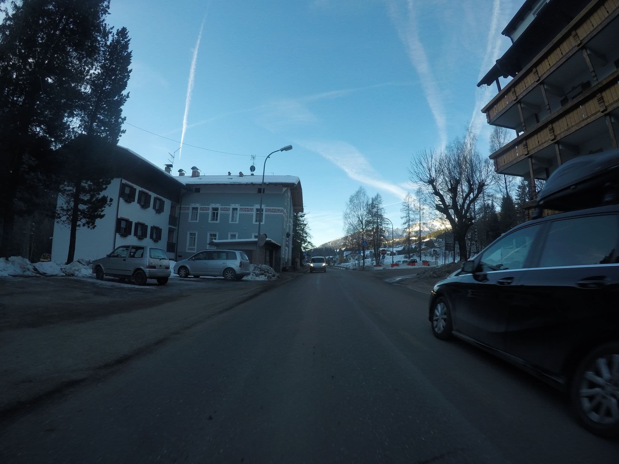 Street view near Albergo San Giovanni S.A.S.Di Detomas Alessandro & C., Vigo di Fassa — © chrisbeddow (CC BY-SA · Mapillary)