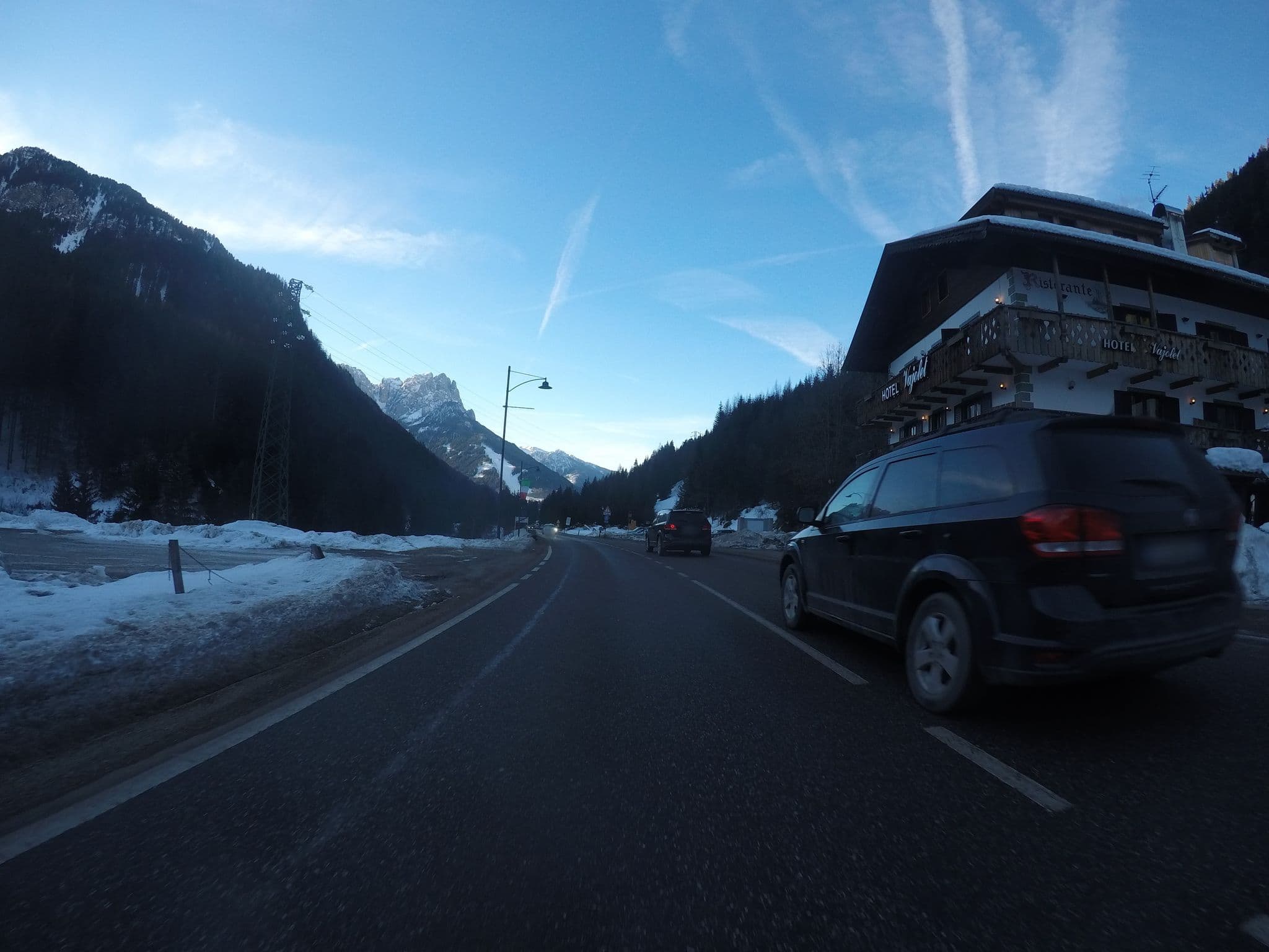 Street view near Hotel Vajolet, Pozza di Fassa — © chrisbeddow (CC BY-SA · Mapillary)