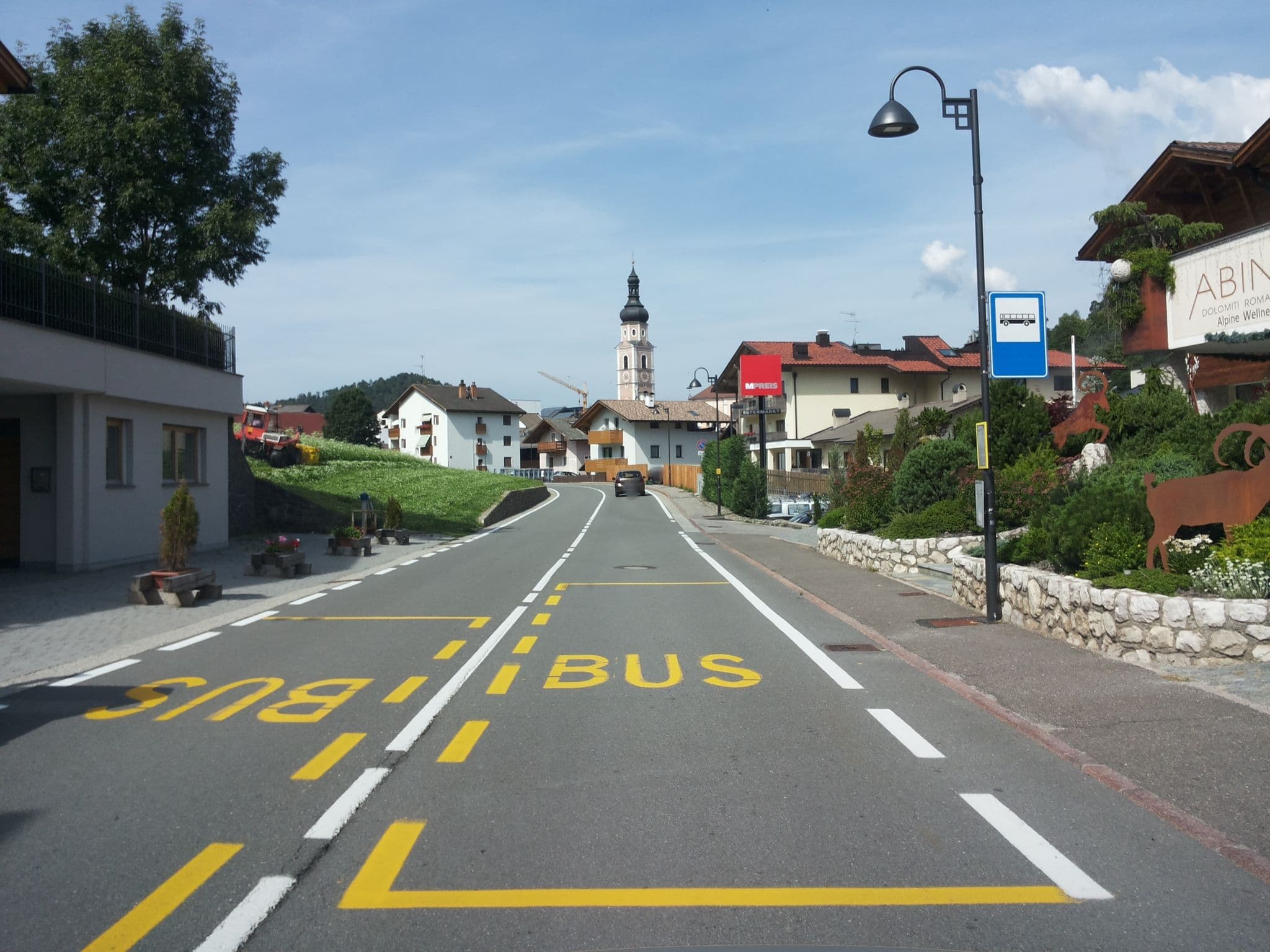 Street view near ABINEA Dolomiti Romantic SPA Hotel  Dolomites Italy, Castelrotto — © musuruan (CC BY-SA · Mapillary)