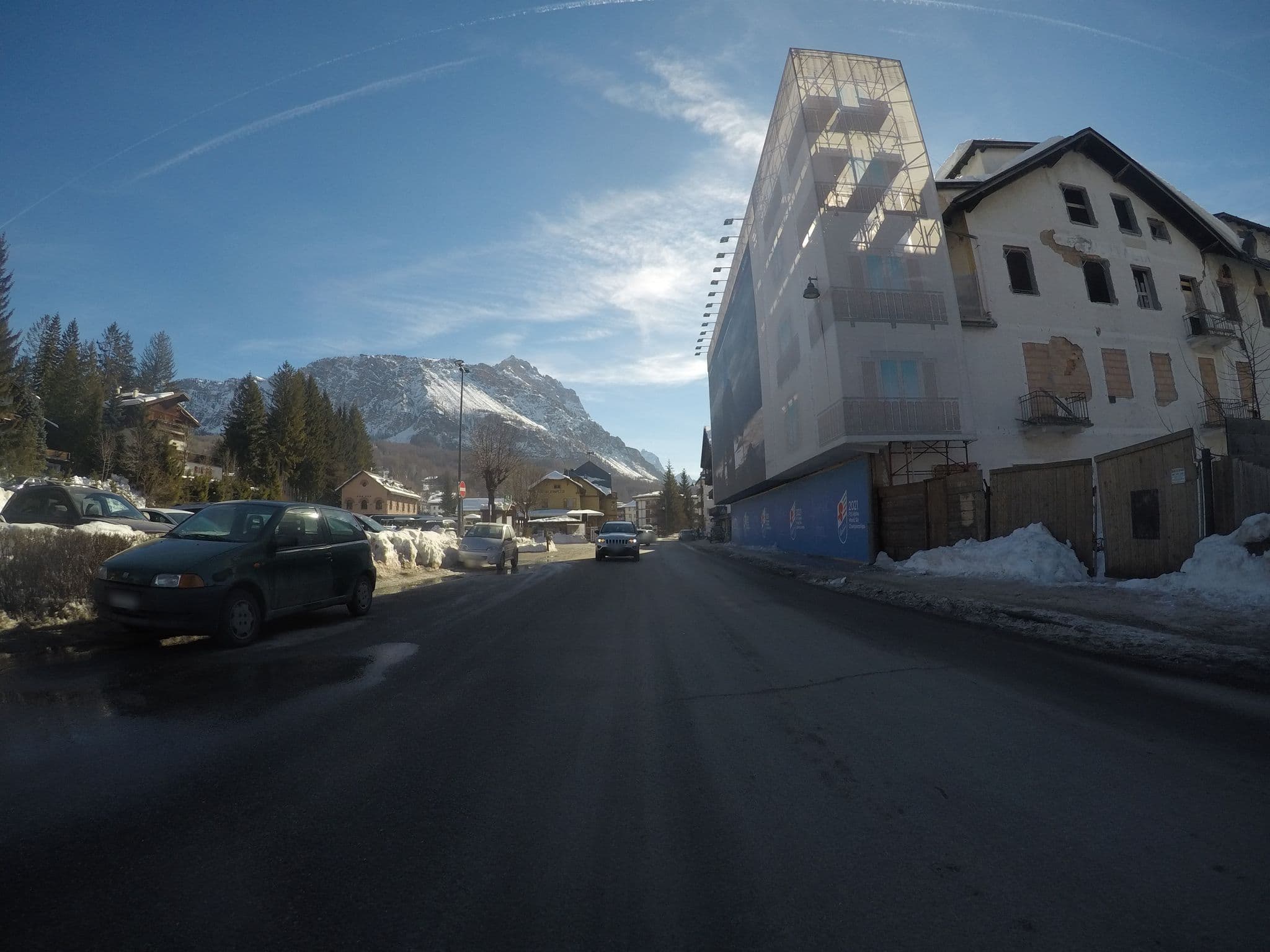 Street view near Hotel Miramonti, Cortina d'Ampezzo — © chrisbeddow (CC BY-SA · Mapillary)