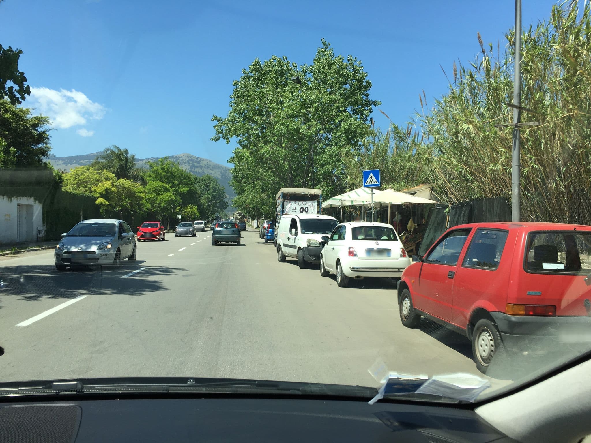 Street view near Mamamia Mondello, Sferracavallo — © mackerski (CC BY-SA · Mapillary)