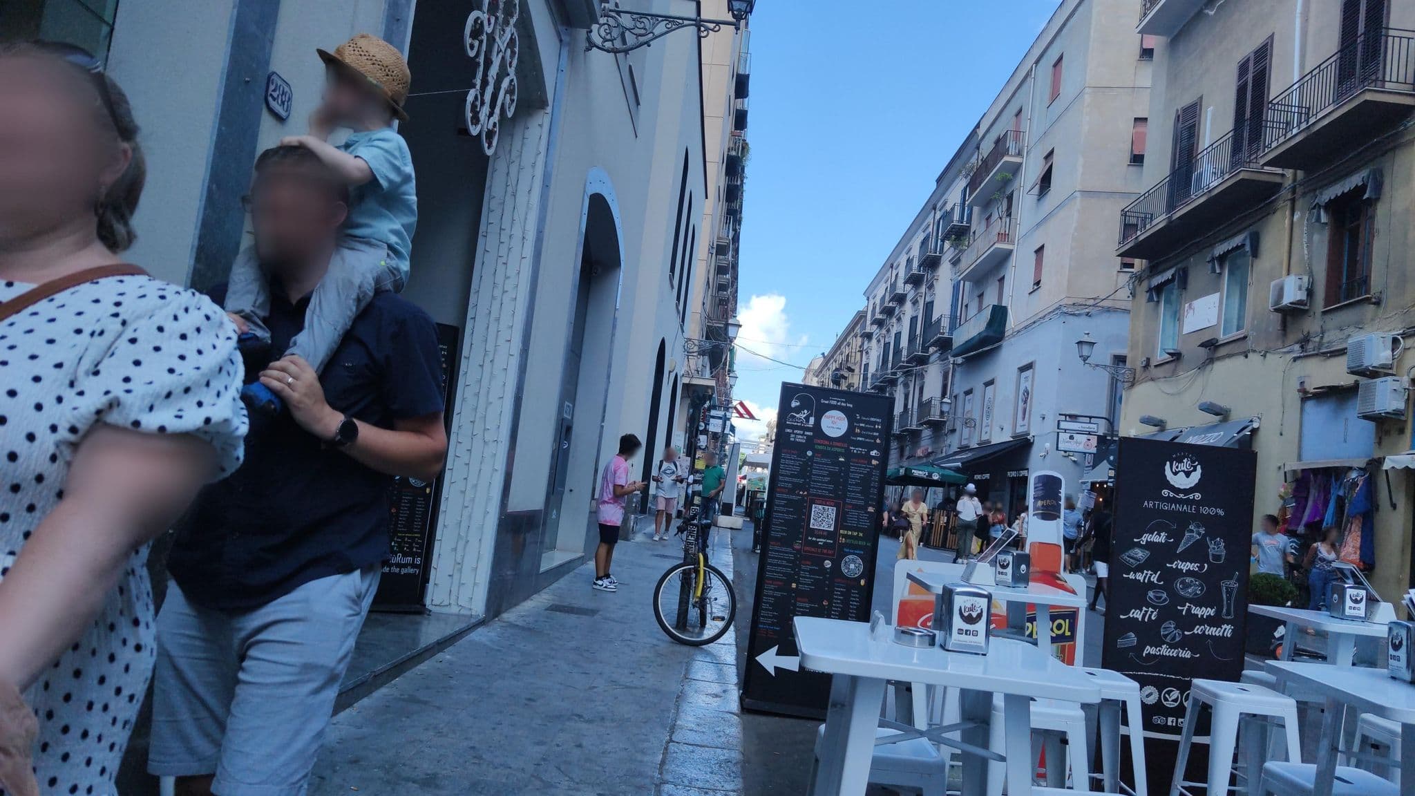 Street view near Ai Tre Compari, Palermo — © mrey (CC BY-SA · Mapillary)