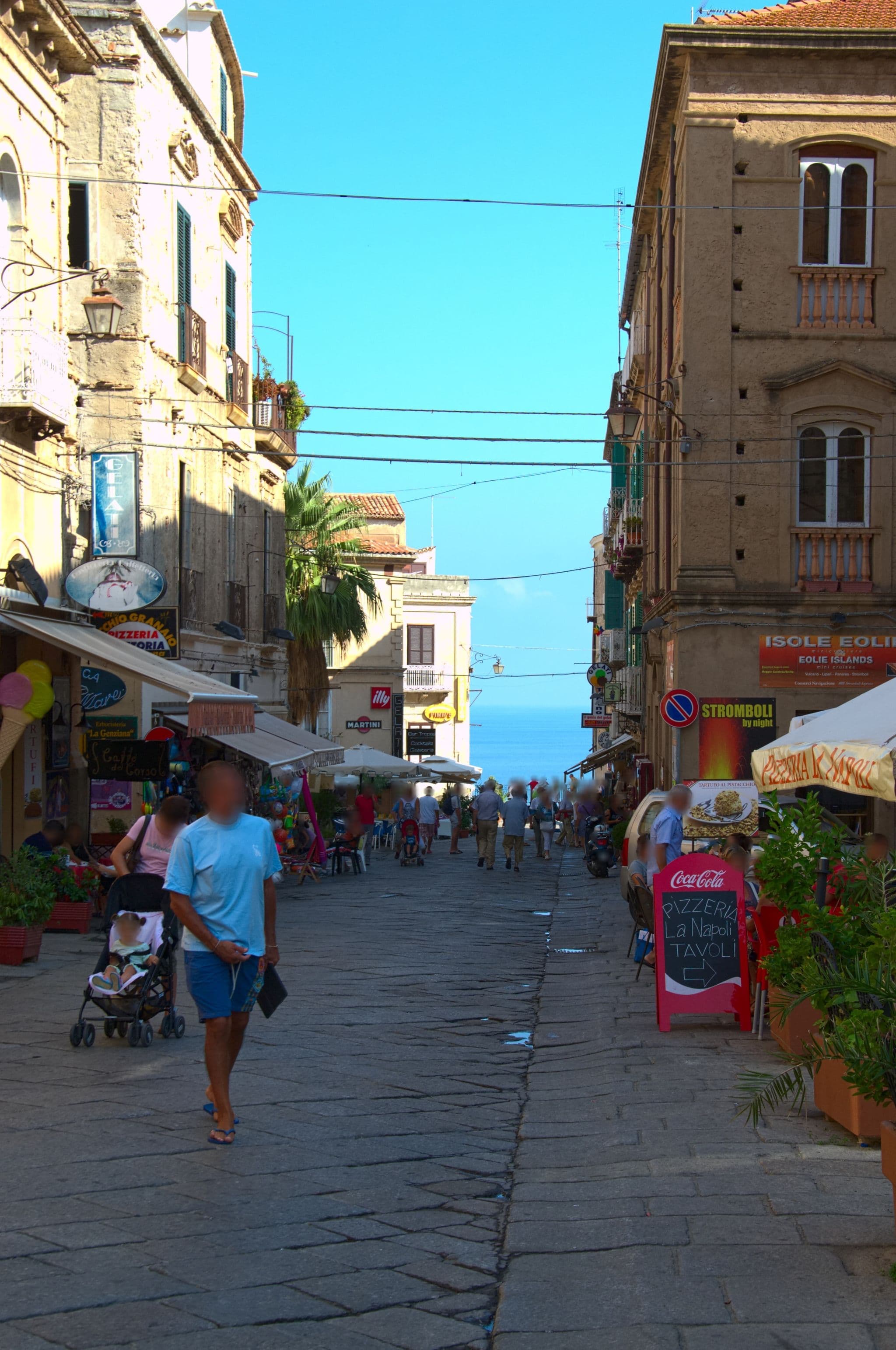 Street view near Palazzo Naso, Tropea — © danysk (CC BY-SA · Mapillary)