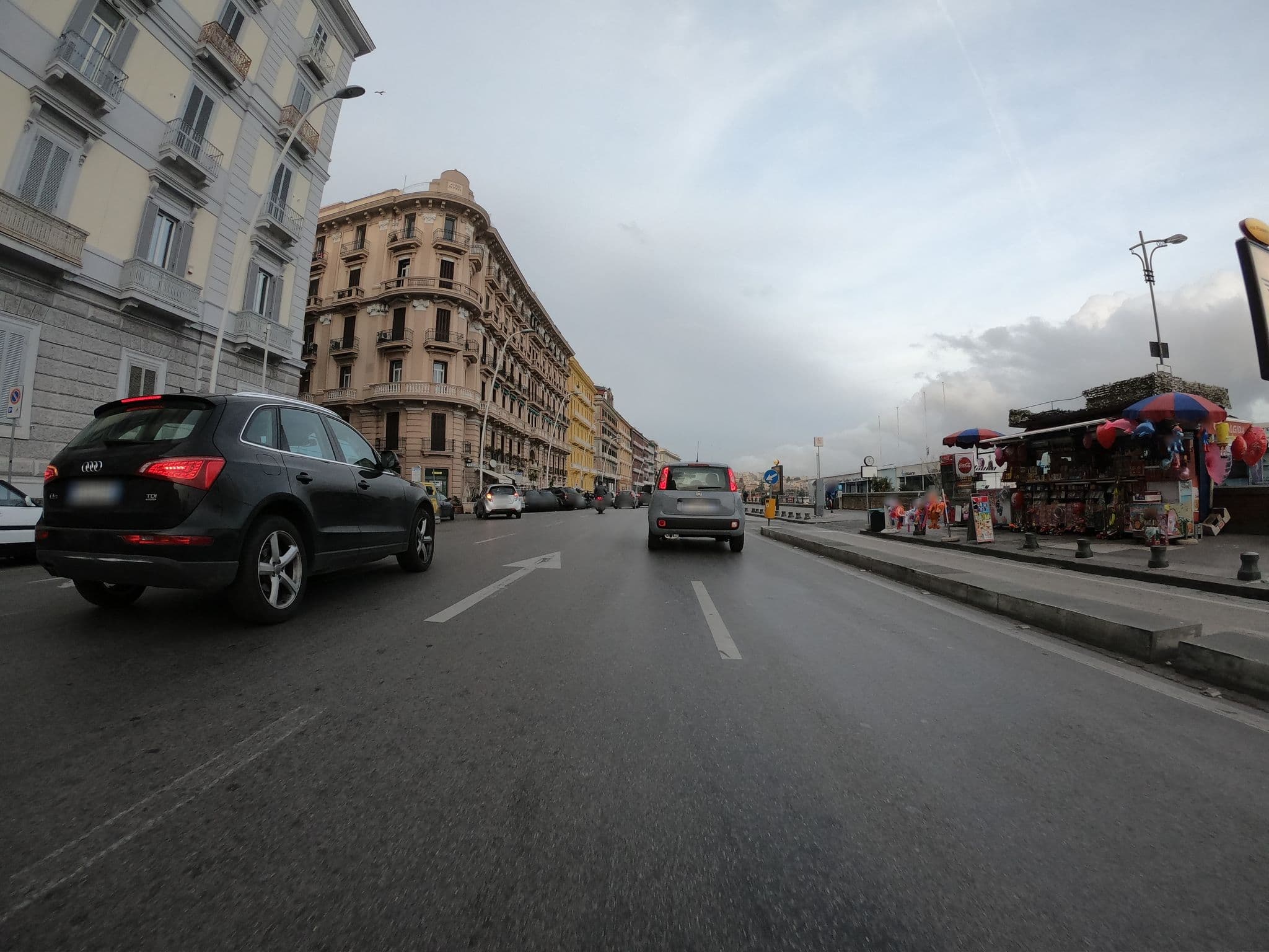 Street view near Hotel Ausonia Naples, Chiaia — © richlv (CC BY-SA · Mapillary)