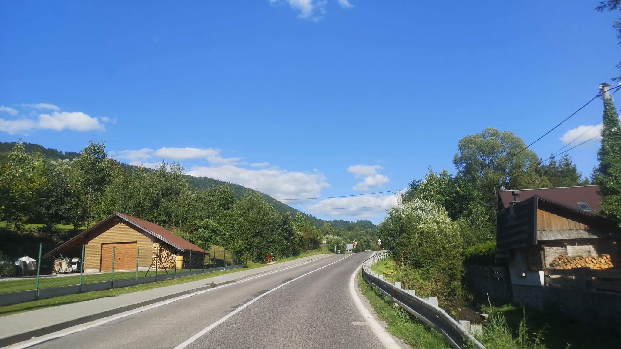 Street view near Penzión Biely Potok, Terchová
