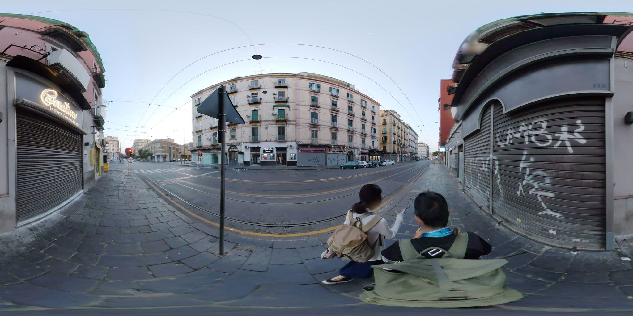 Street view near Hotel Casanova Naples, San Lorenzo — © mapconcierge (CC BY-SA · Mapillary)