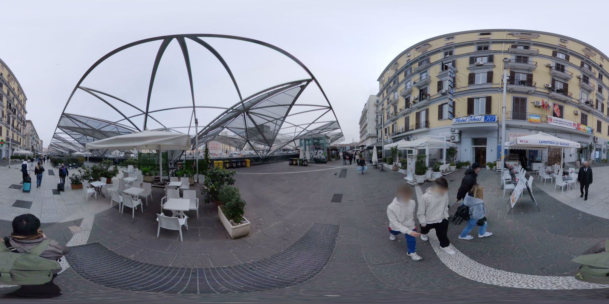 Street view near Hotel Ideal Berardinelli SAS di Elvira Labia, Naples — © mapconcierge (CC BY-SA · Mapillary)