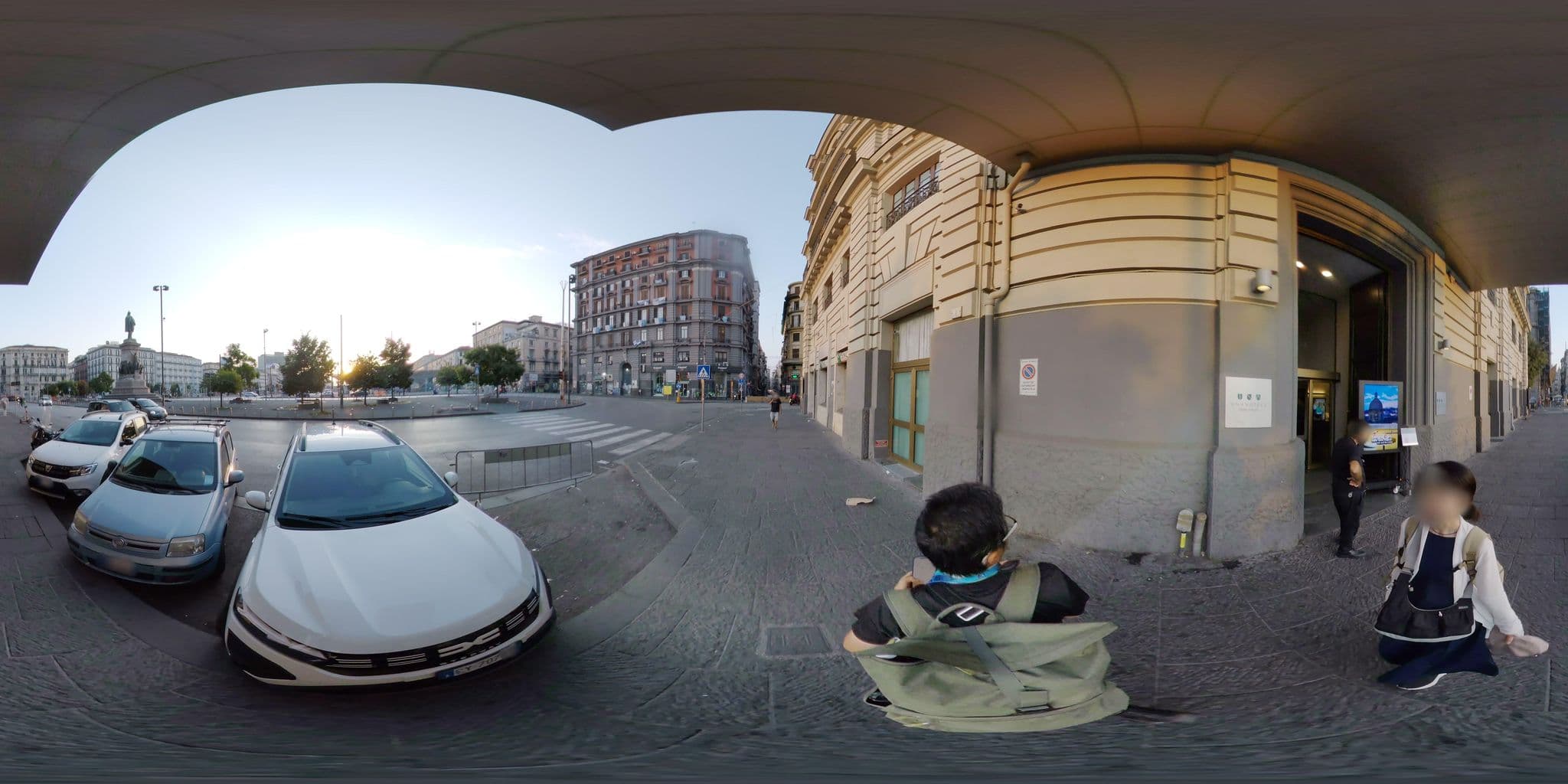 Street view near UNA Hotel Napoli, Naples — © mapconcierge (CC BY-SA · Mapillary)