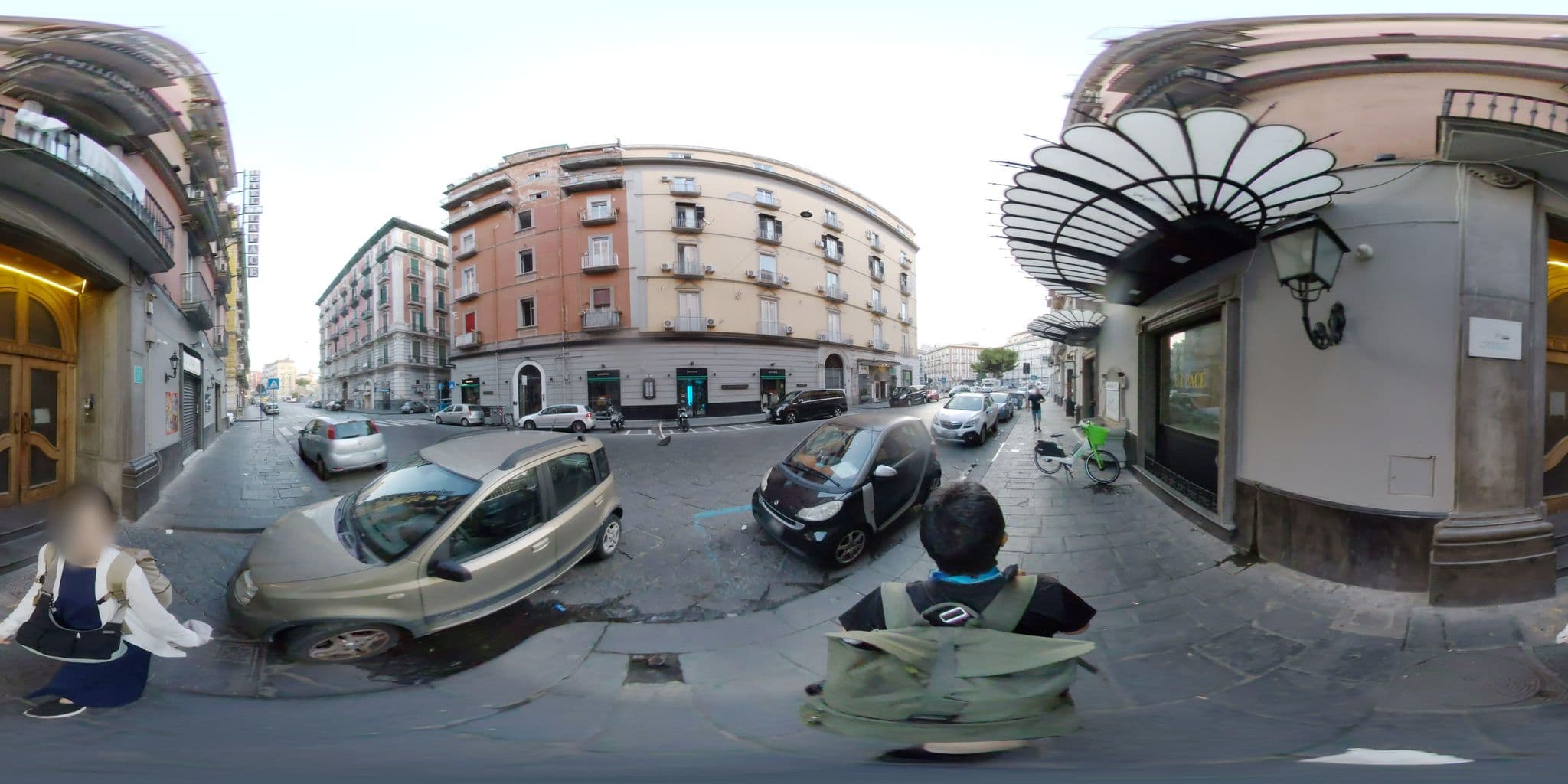 Street view near Hotel Naplesitaly, Naples — © mapconcierge (CC BY-SA · Mapillary)