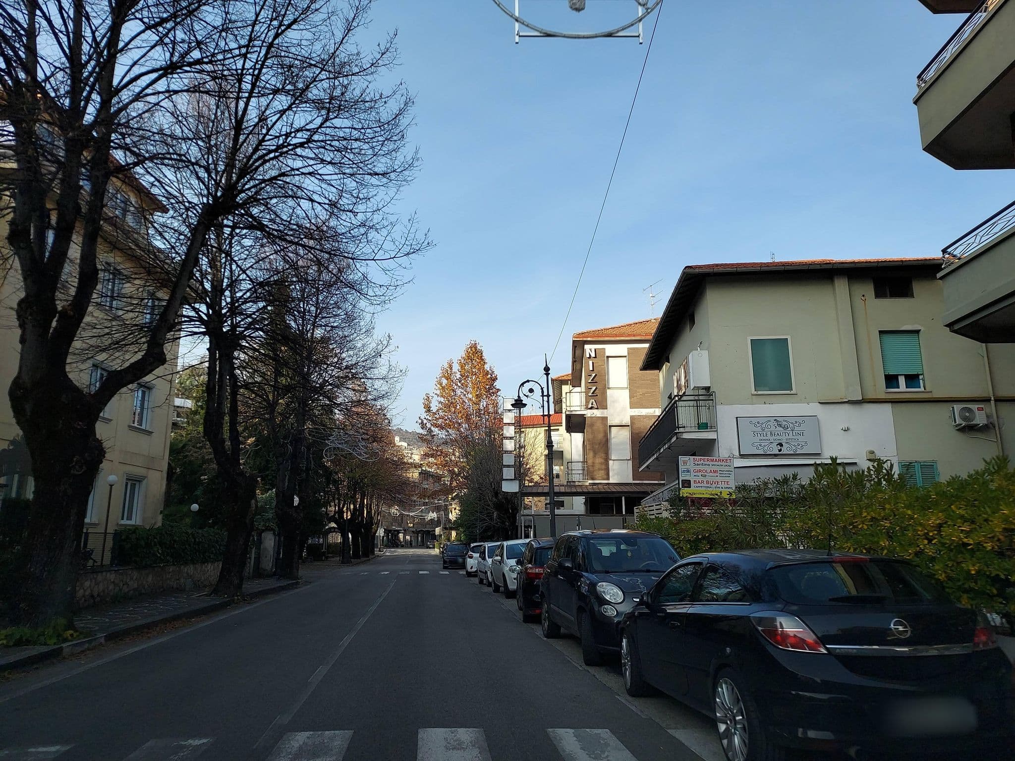 Street view near Hotel Continental di Bonanni, Fiuggi — © odiug (CC BY-SA · Mapillary)