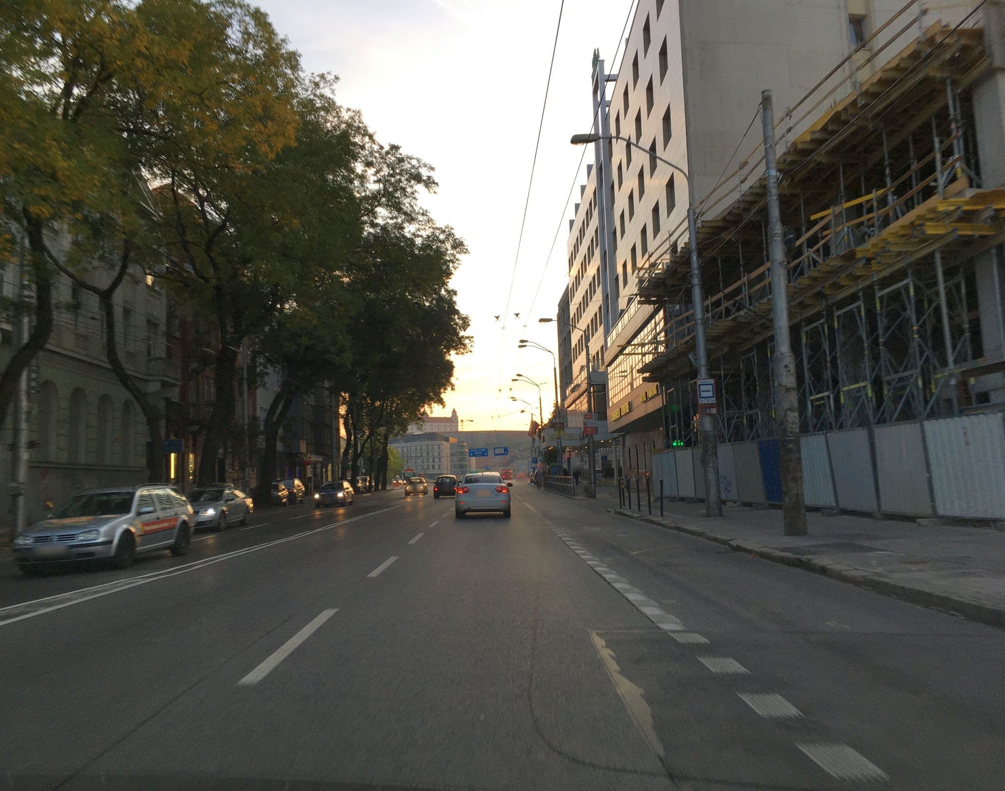 Street view near Metropolitan Star Apart Hotel, Bratislava — © istefanos (CC BY-SA · Mapillary)