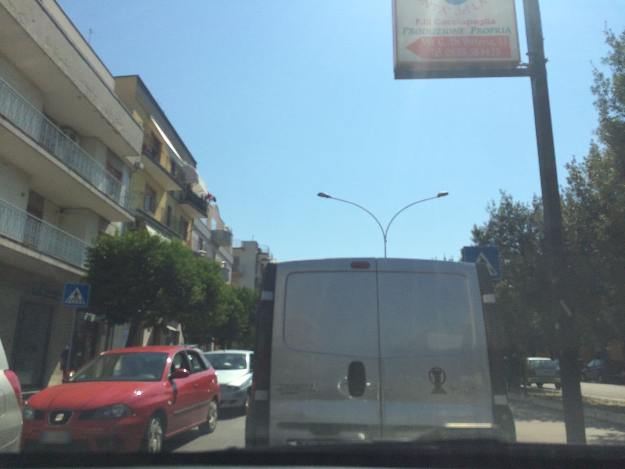 Street view near Albergo Hotel De Nicola, Matera — © raxpa (CC BY-SA · Mapillary)