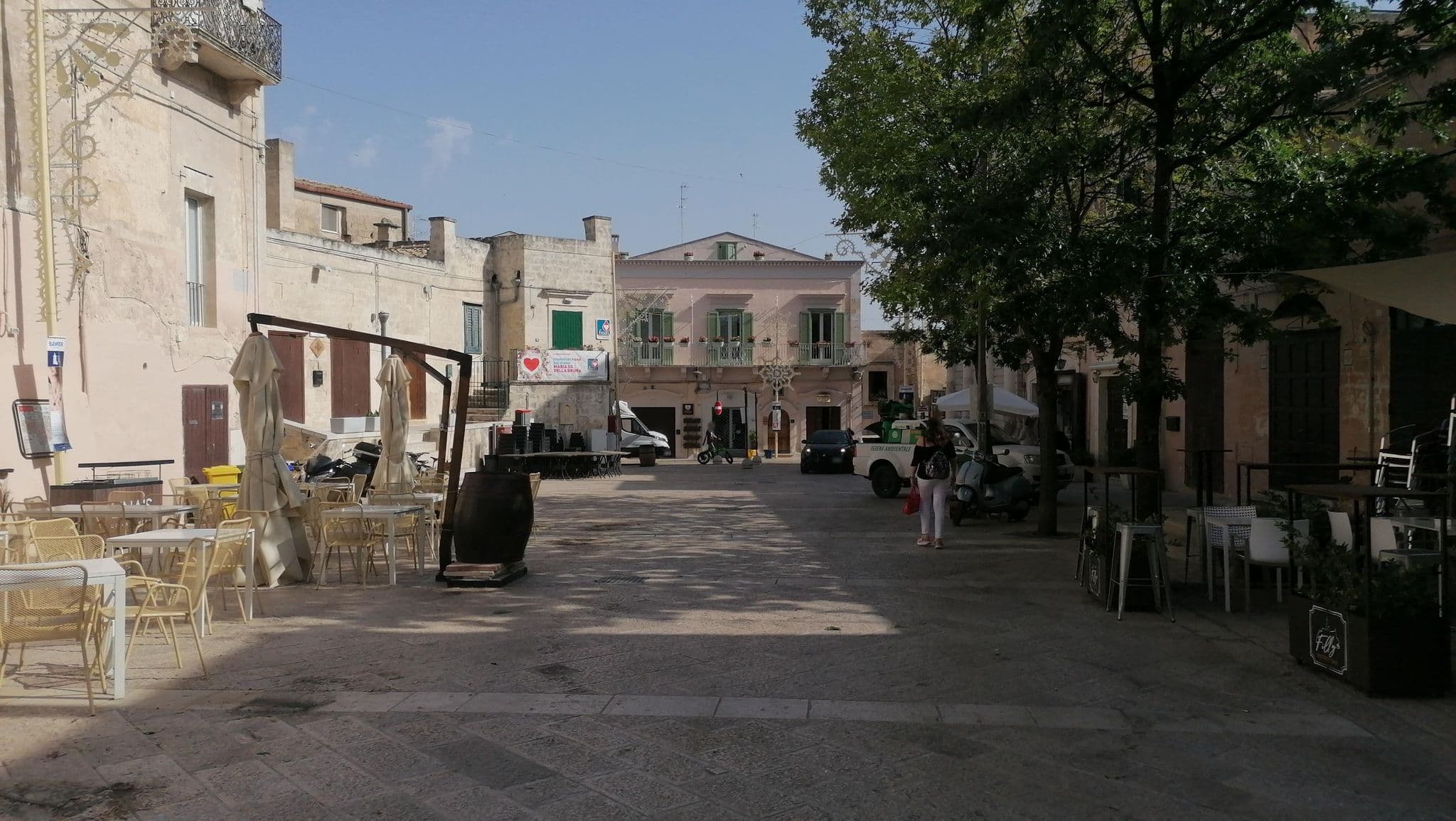 Street view near Palazzo Saraceno, Matera — © PasDOsm (CC BY-SA · Mapillary)