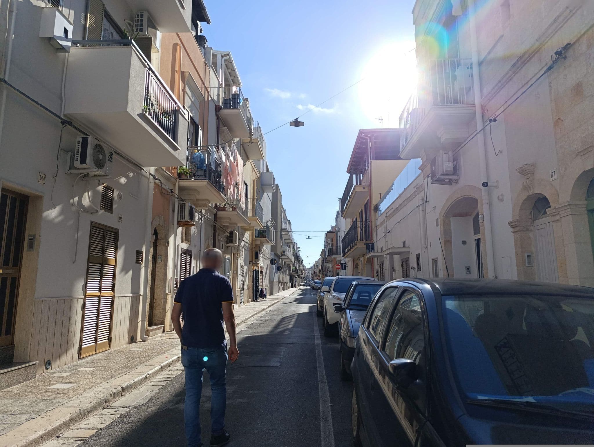 Street view near La dimora di Poseidone, Polignano a Mare — © jeawrong (CC BY-SA · Mapillary)