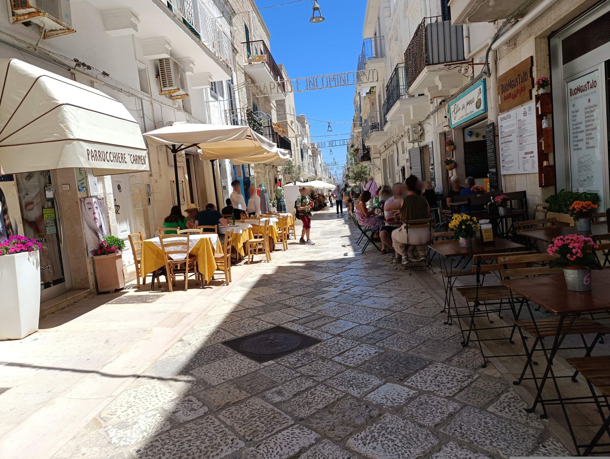 Street view near B&B delle Camelie, Polignano a Mare — © jeawrong (CC BY-SA · Mapillary)