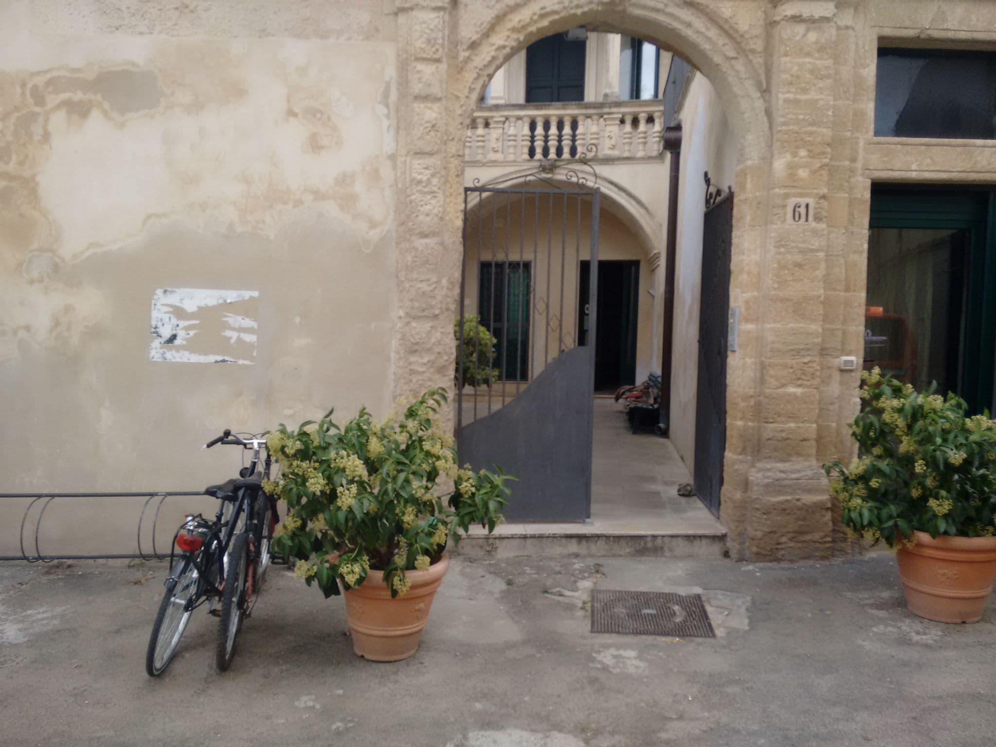Street view near Secret Garden In Old Town, Lecce — © iberti (CC BY-SA · Mapillary)