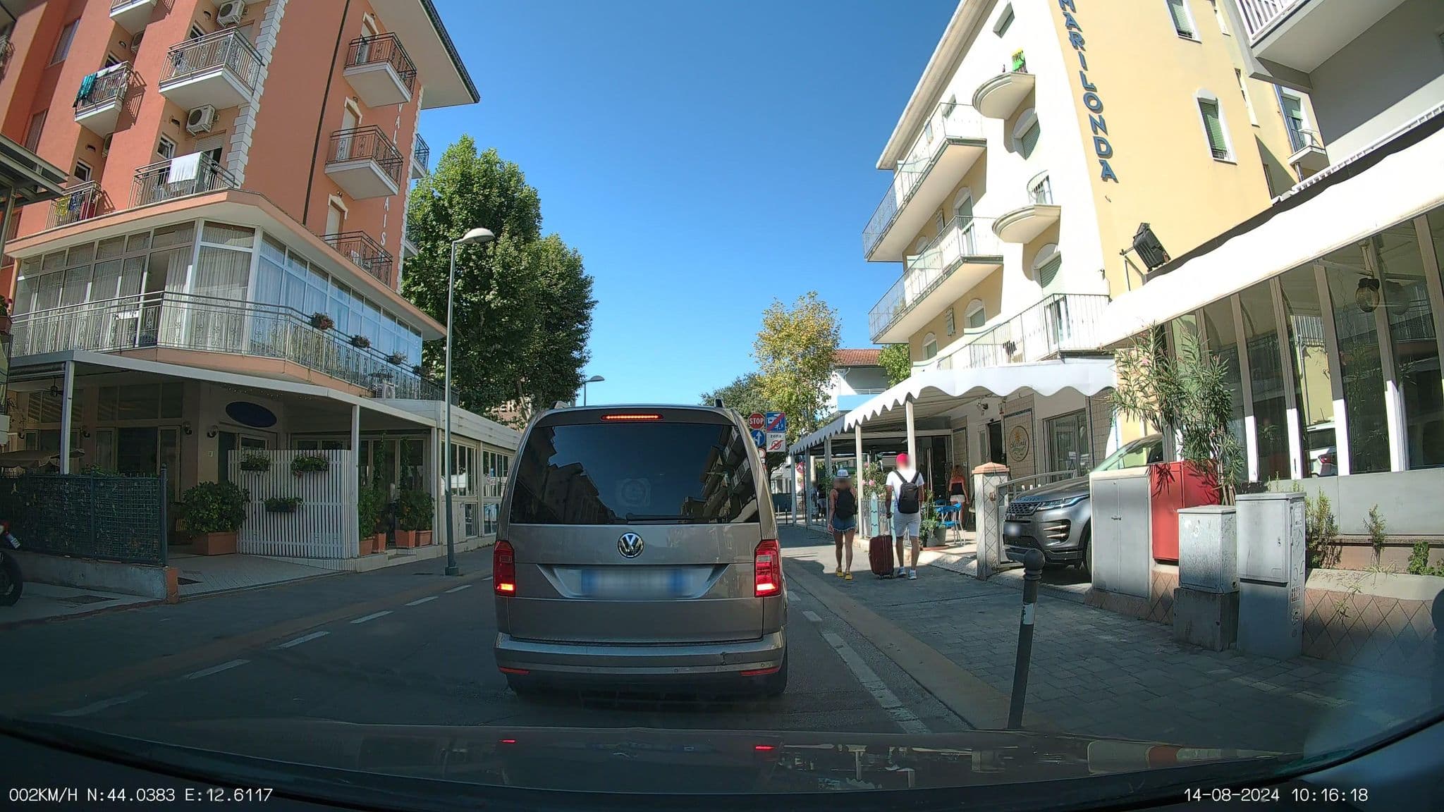 Street view near Hotel Palma benessere, Rimini — © heetENkoel (CC BY-SA · Mapillary)