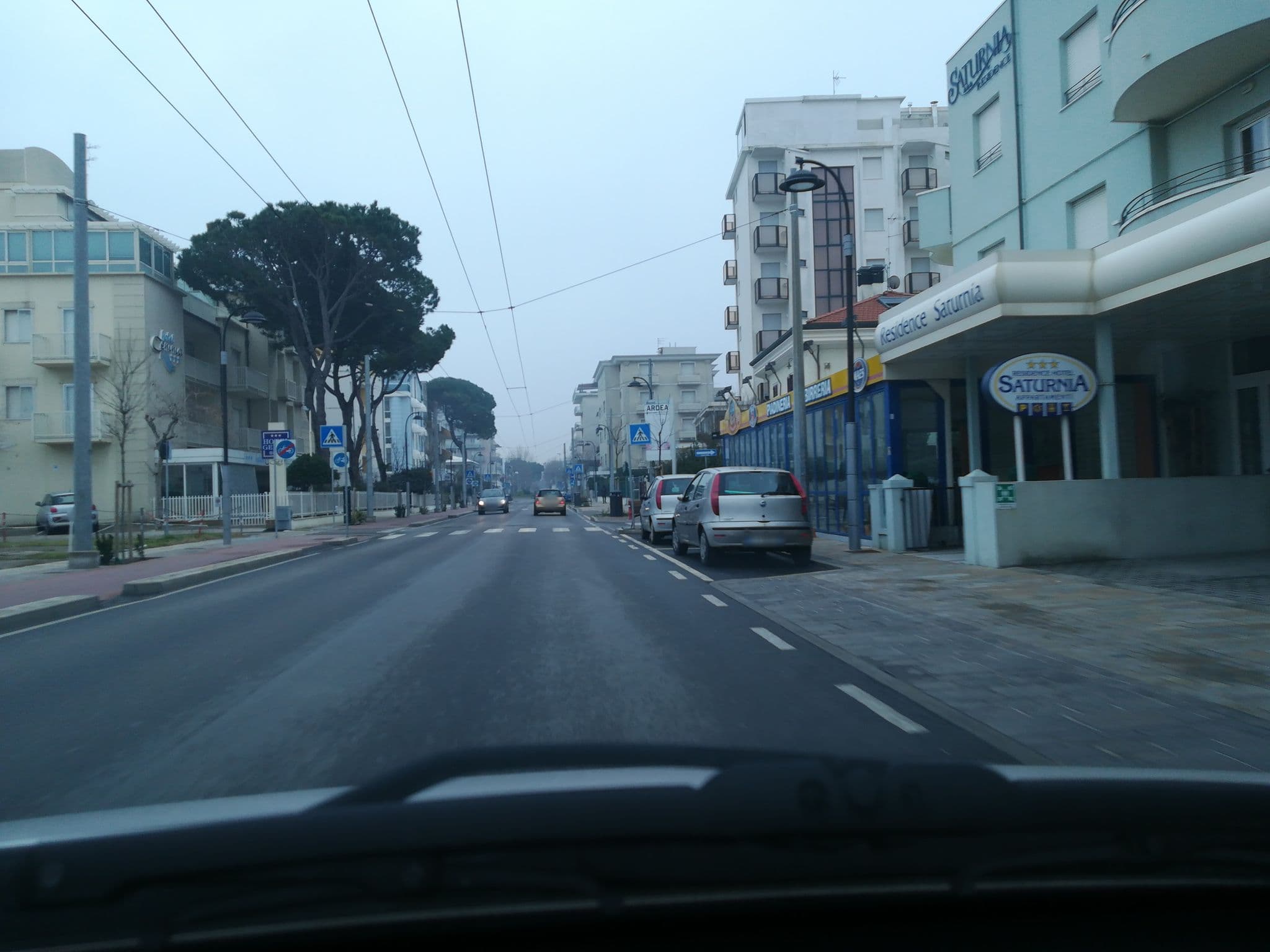Street view near Residence Saturnia, Riccione — © battarsa (CC BY-SA · Mapillary)