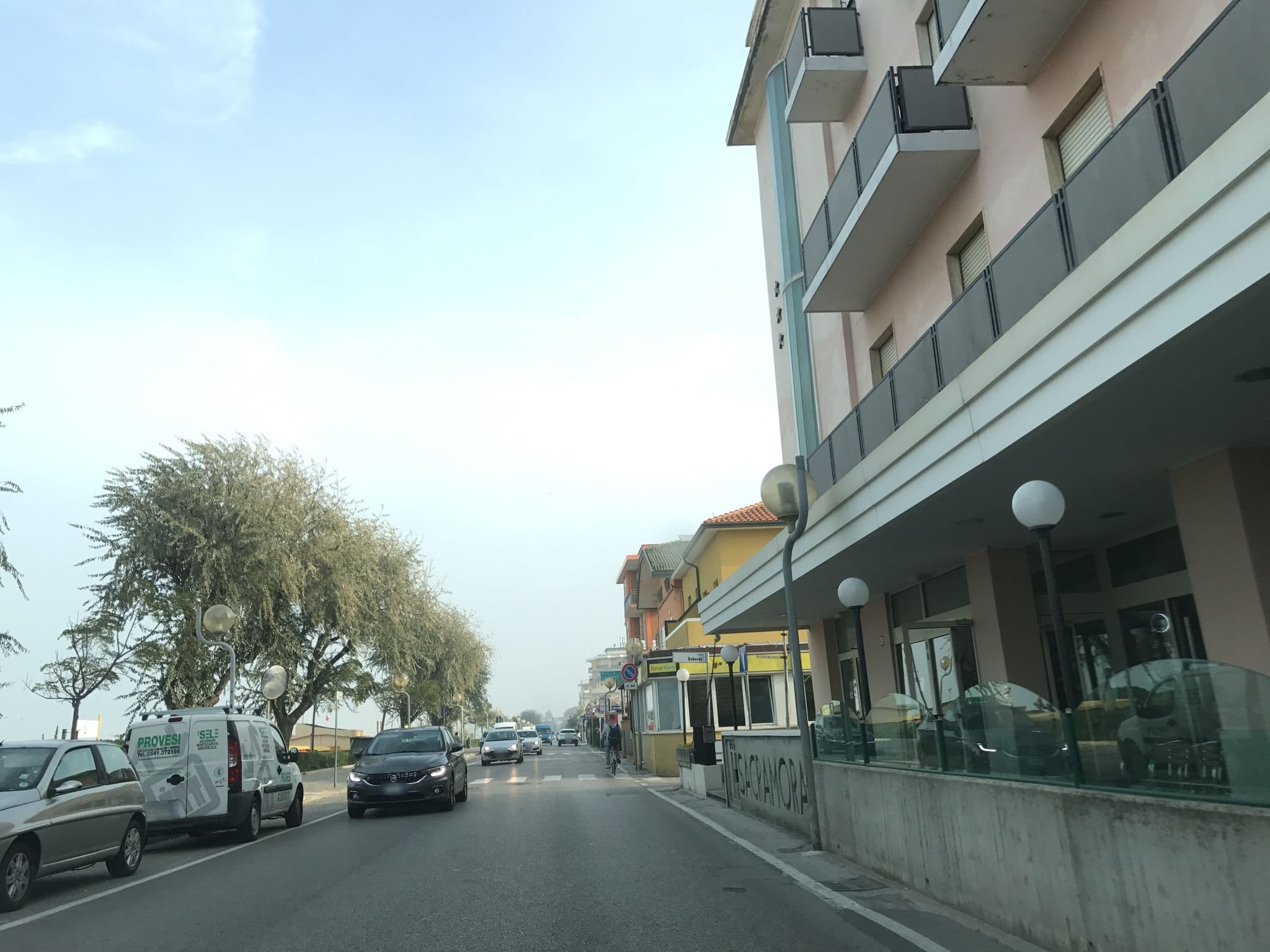 Street view near Melita Hotel Rimini, Rimini — © asturksever (CC BY-SA · Mapillary)