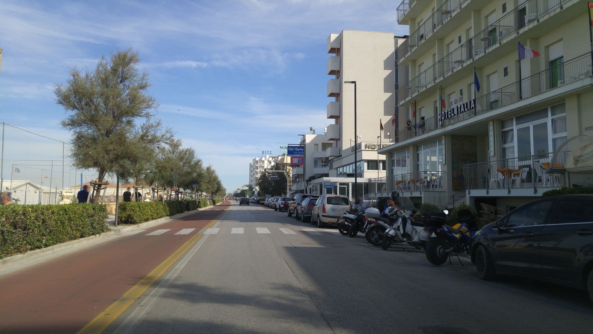 Street view near Hotel Europa Gestimar, Senigallia — © sorcrosc (CC BY-SA · Mapillary)